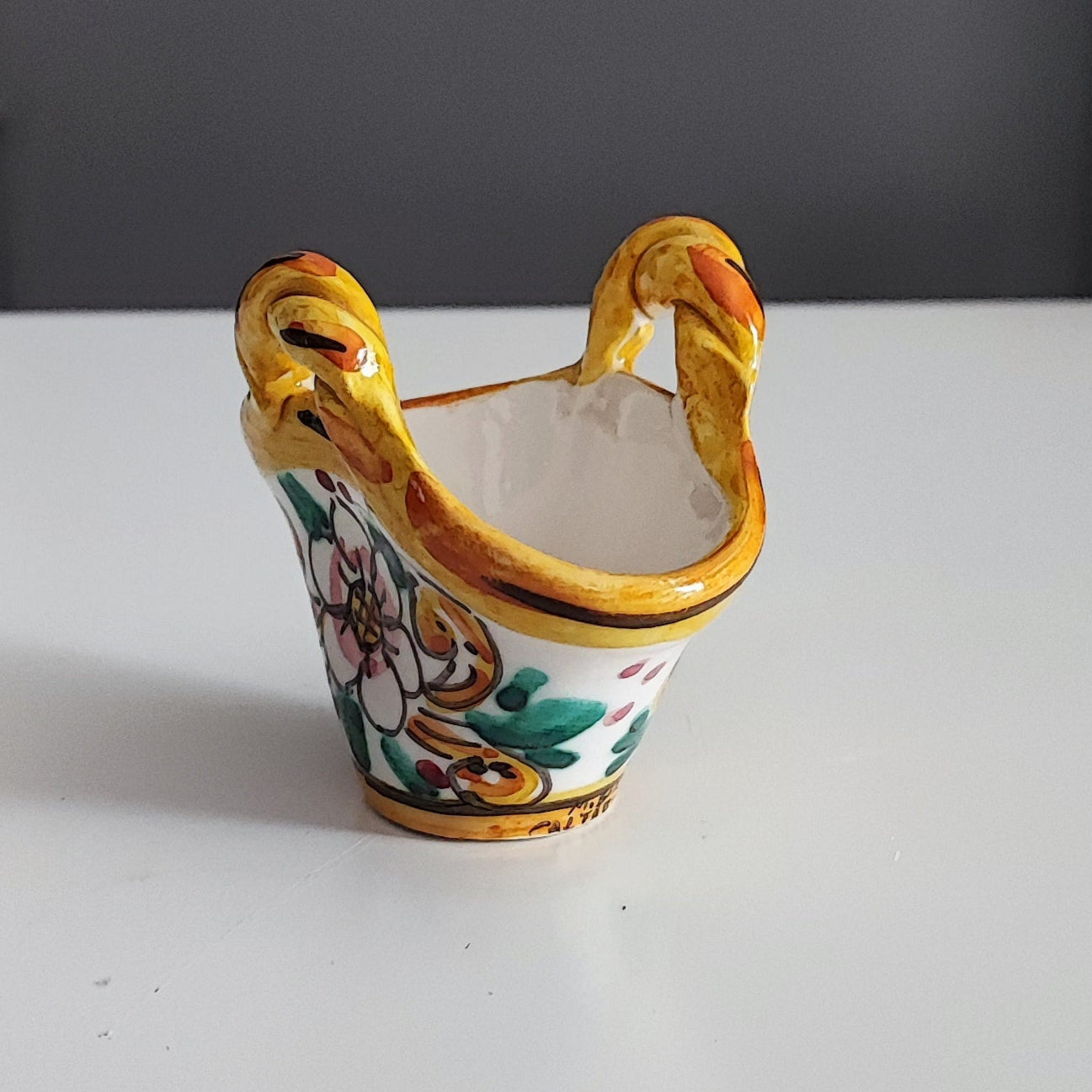 Italian ceramic storage coffa