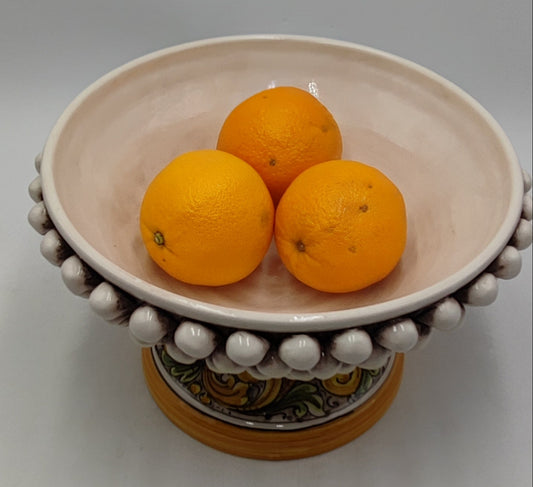 Handcrafted Italian Ceramica di Caltagirone Centerpiece Bowl