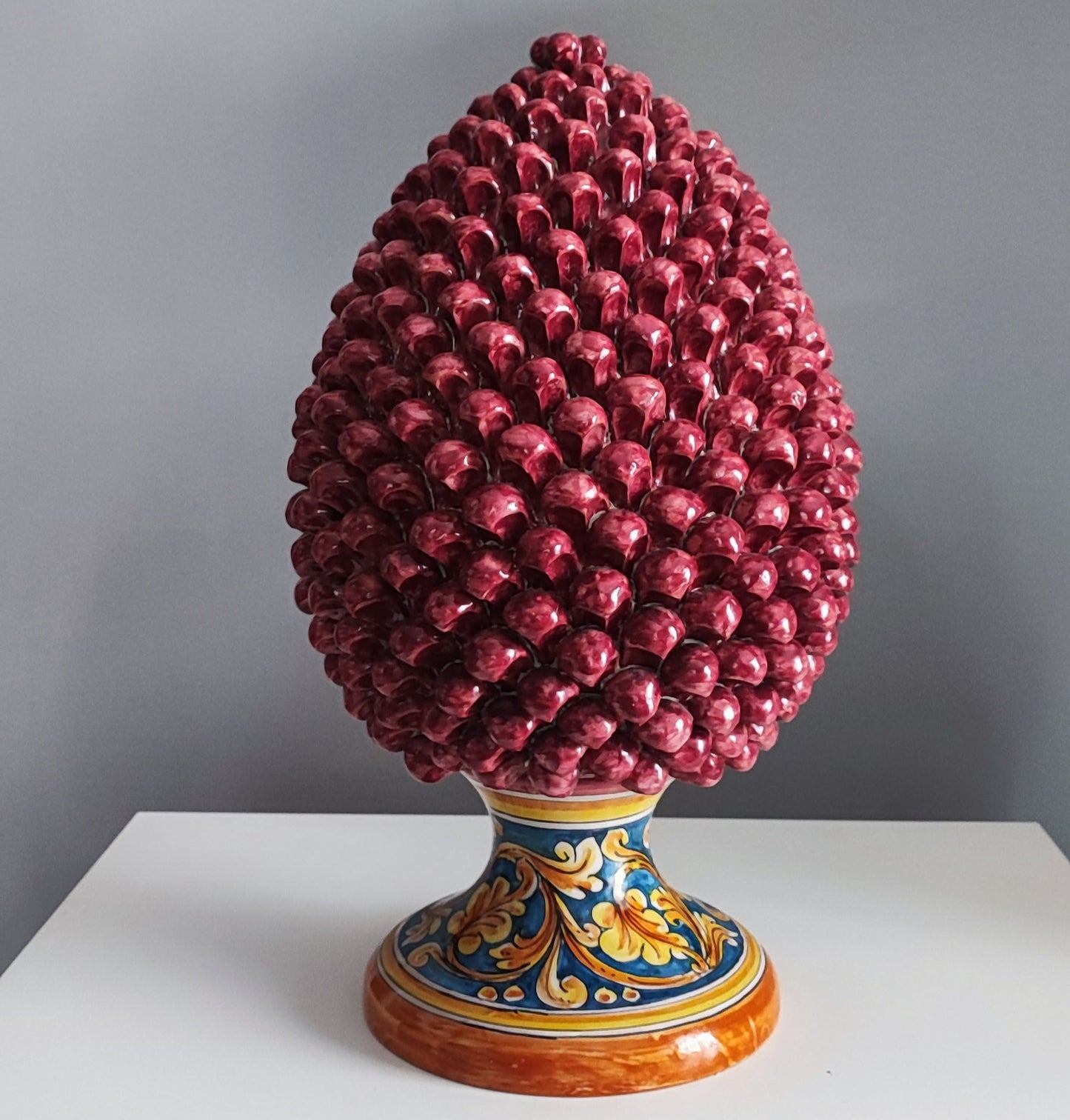 Handmade ceramic pine cone