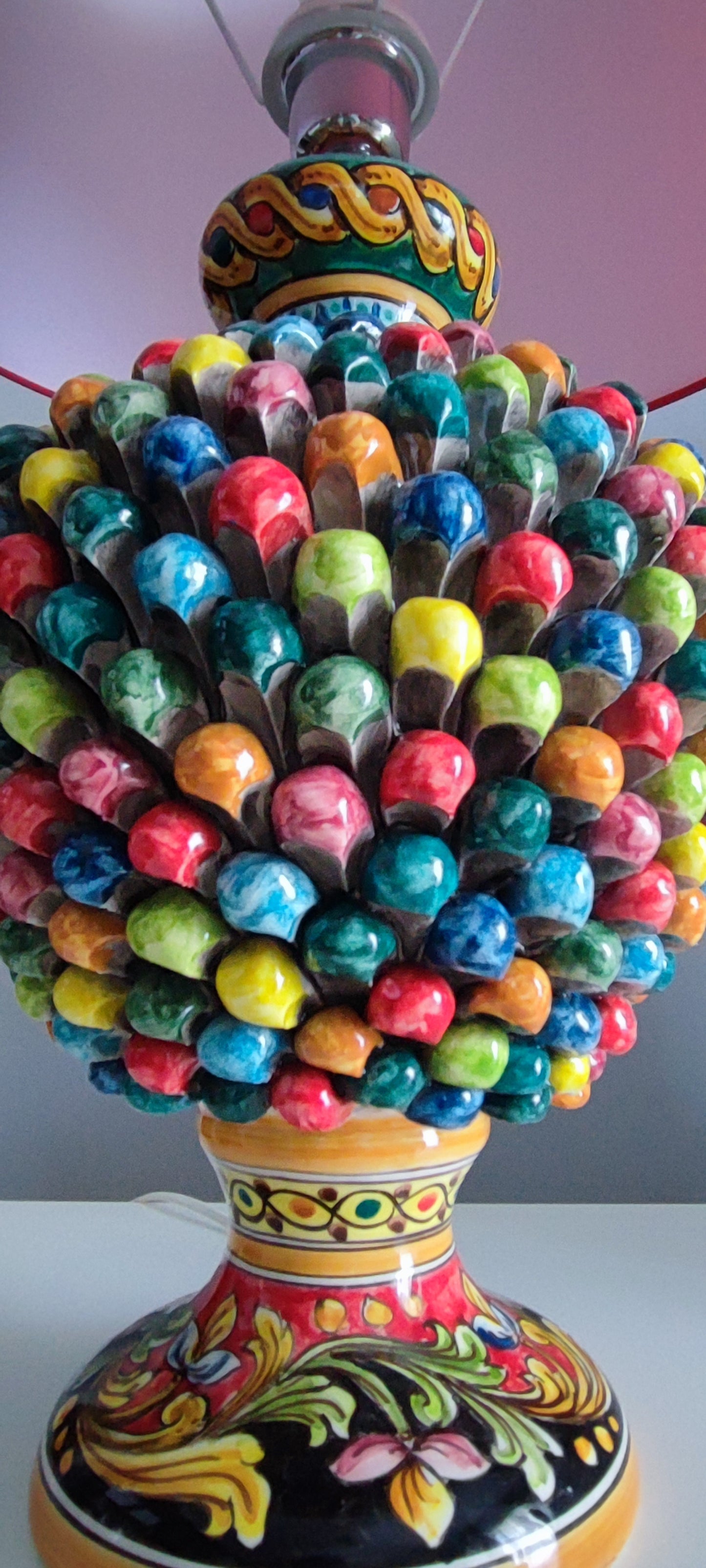 Caltagirone home décor lamp