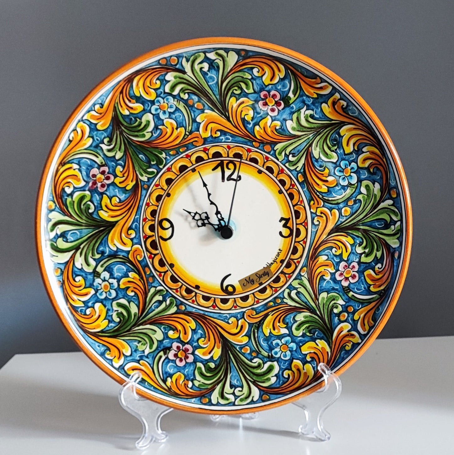 Hand-Painted Clock