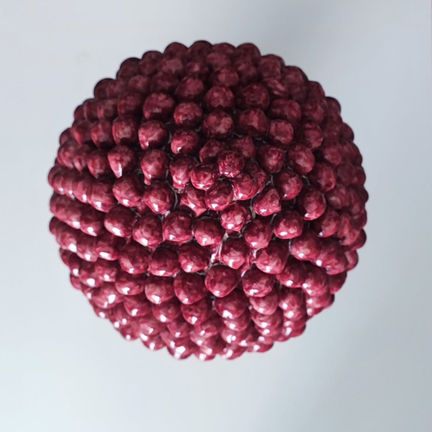 Hand-painted ceramic pine cone