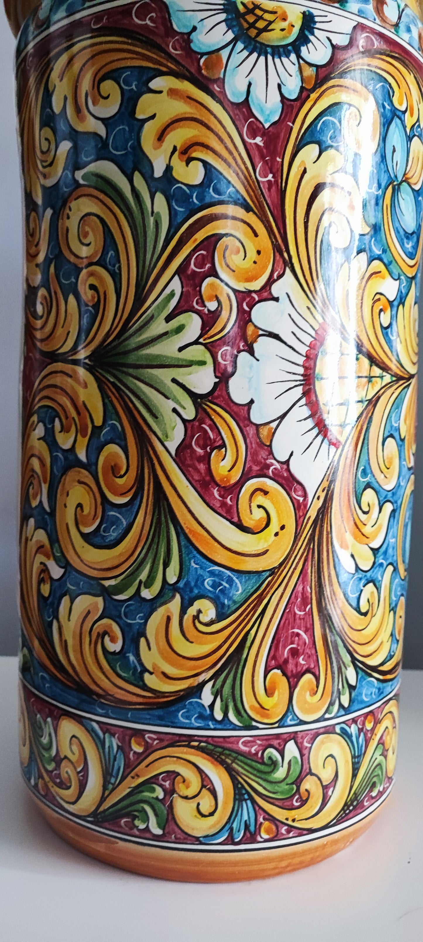 Hand-painted Caltagirone pottery