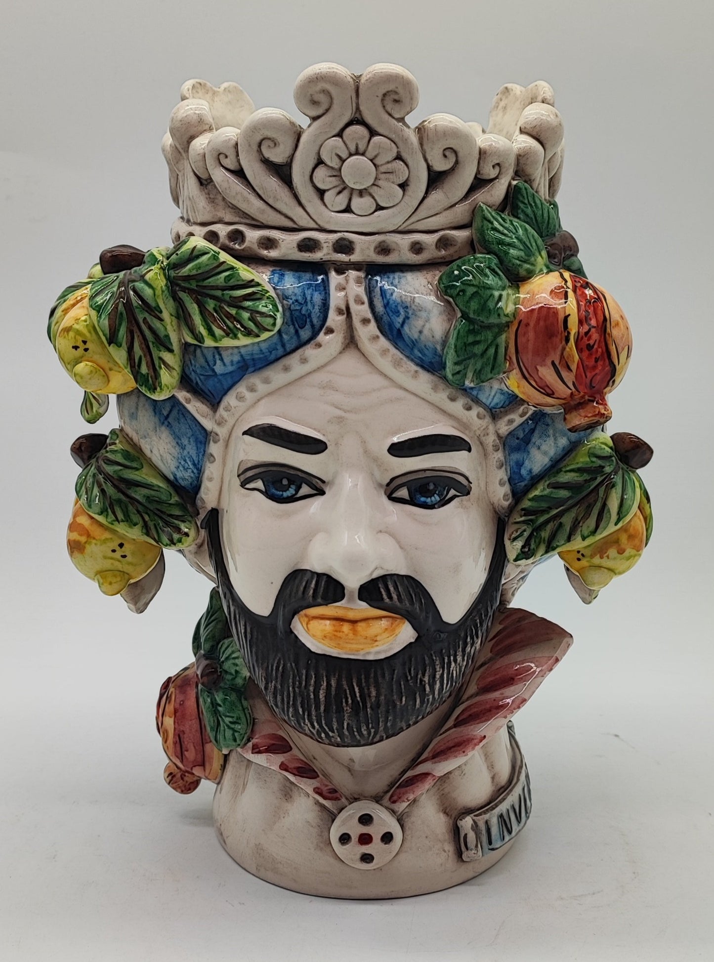 Ceramica di Caltagirone "Sicilian (Seasons Series) Moorish Heads"