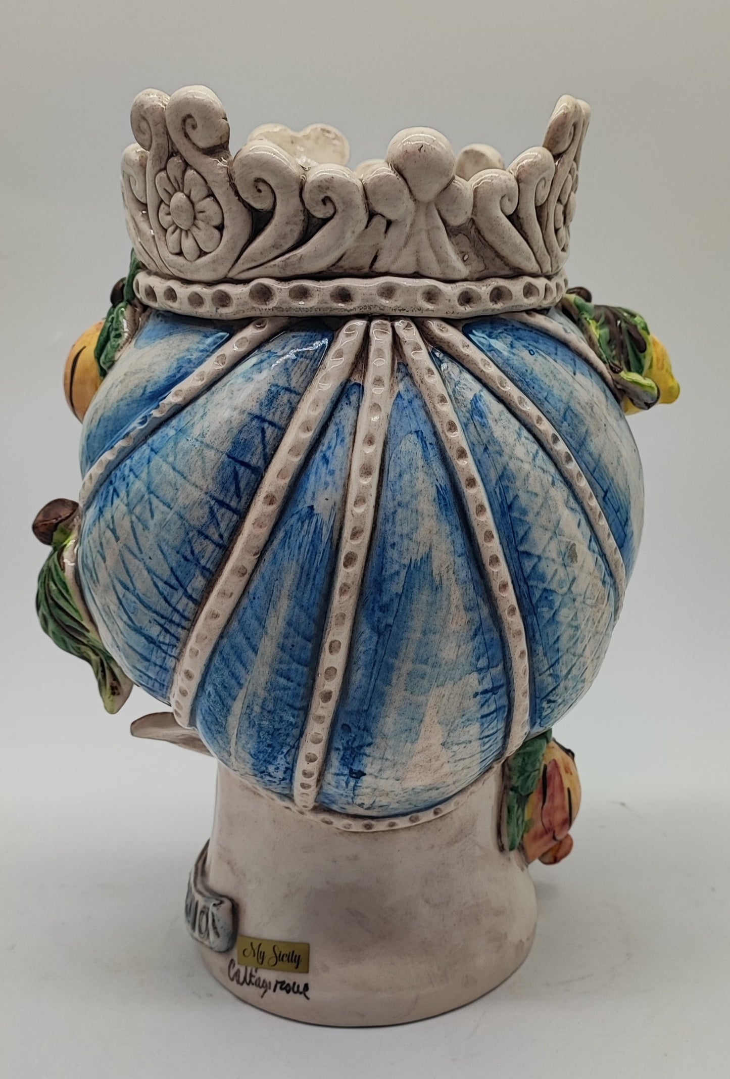 Ceramica di Caltagirone "Sicilian (Seasons Series) Moorish Heads"