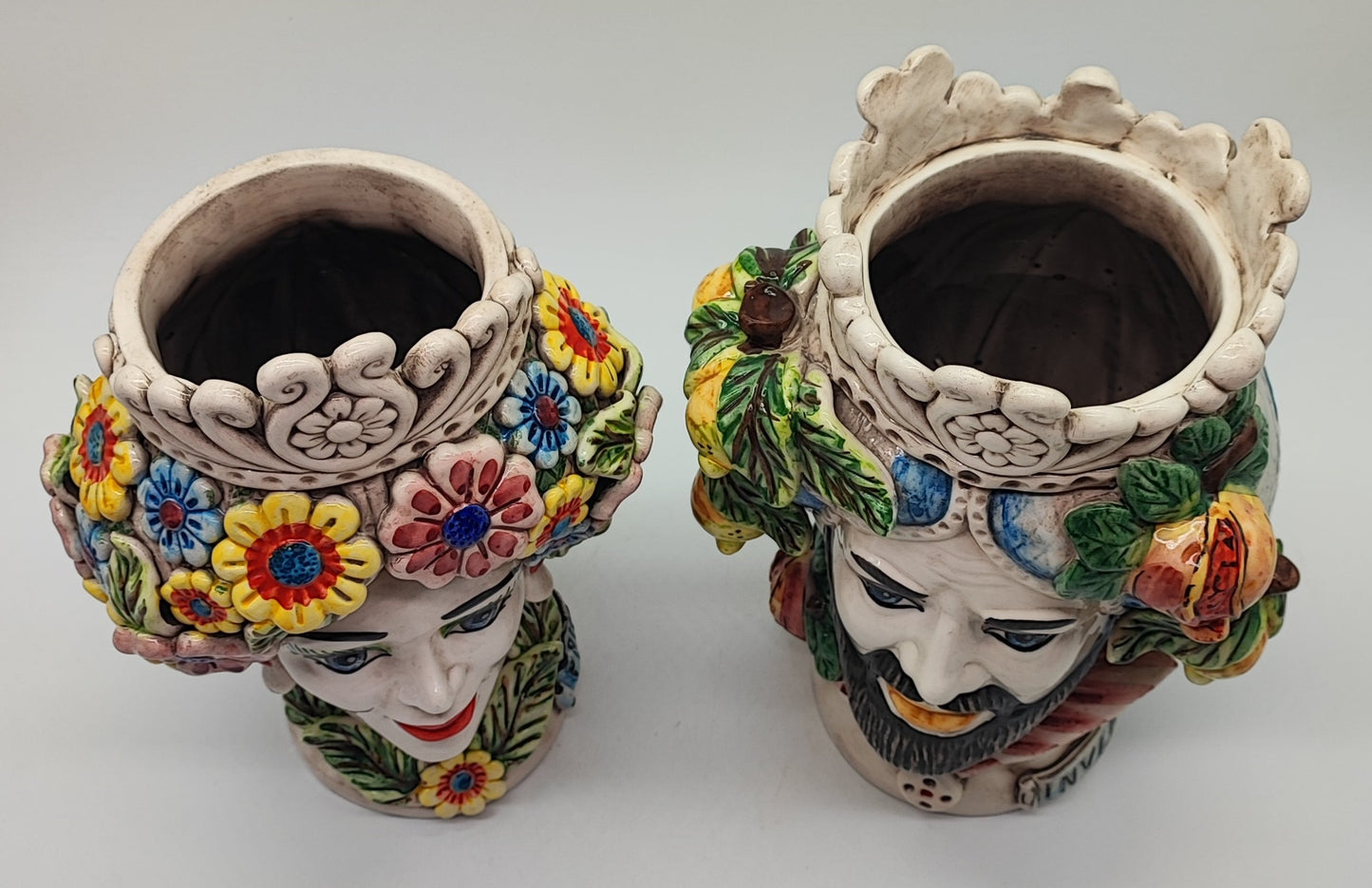 Ceramica di Caltagirone "Sicilian (Seasons Series) Moorish Heads"