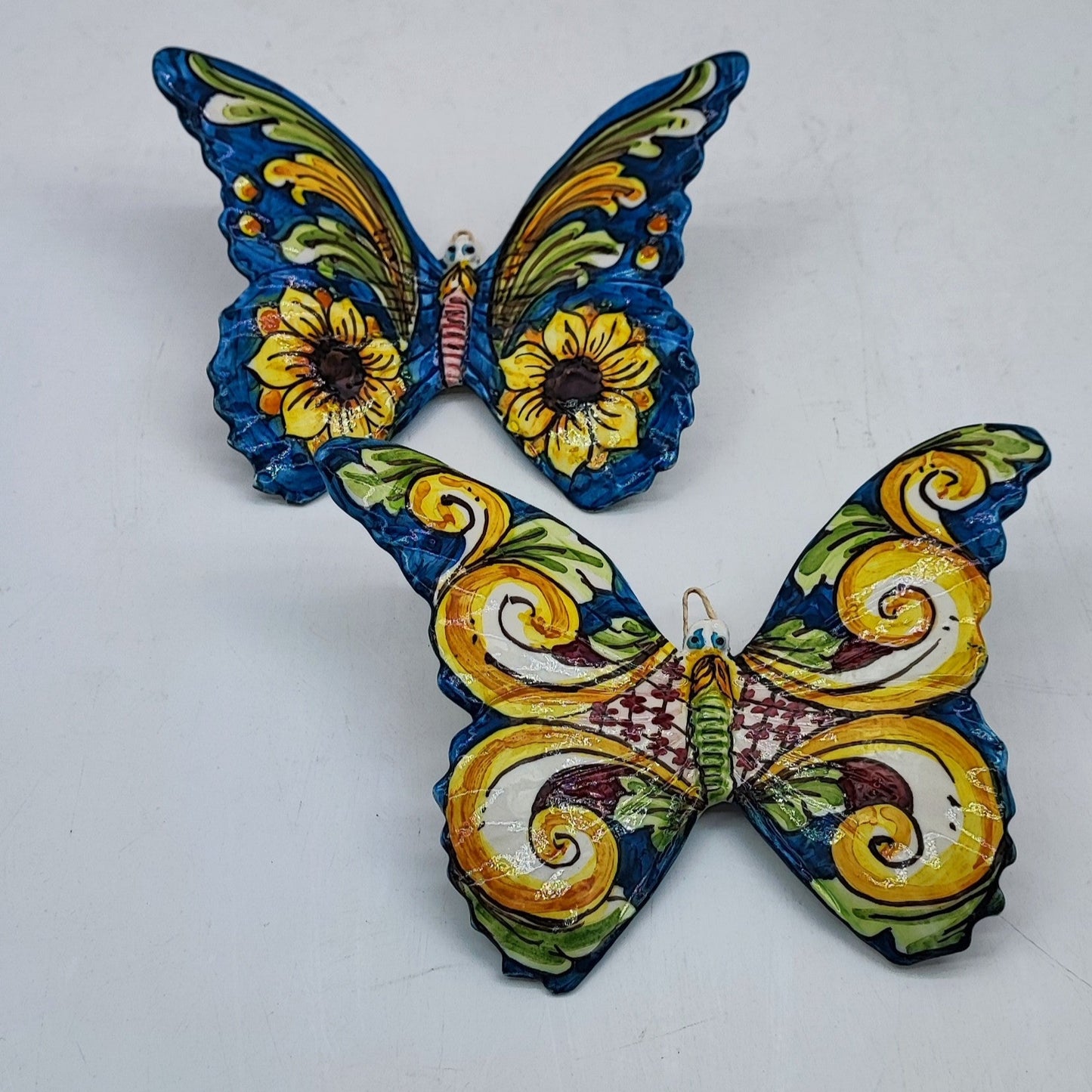 Handcrafted 15cm Caltagirone Butterfly Ceramic Favor