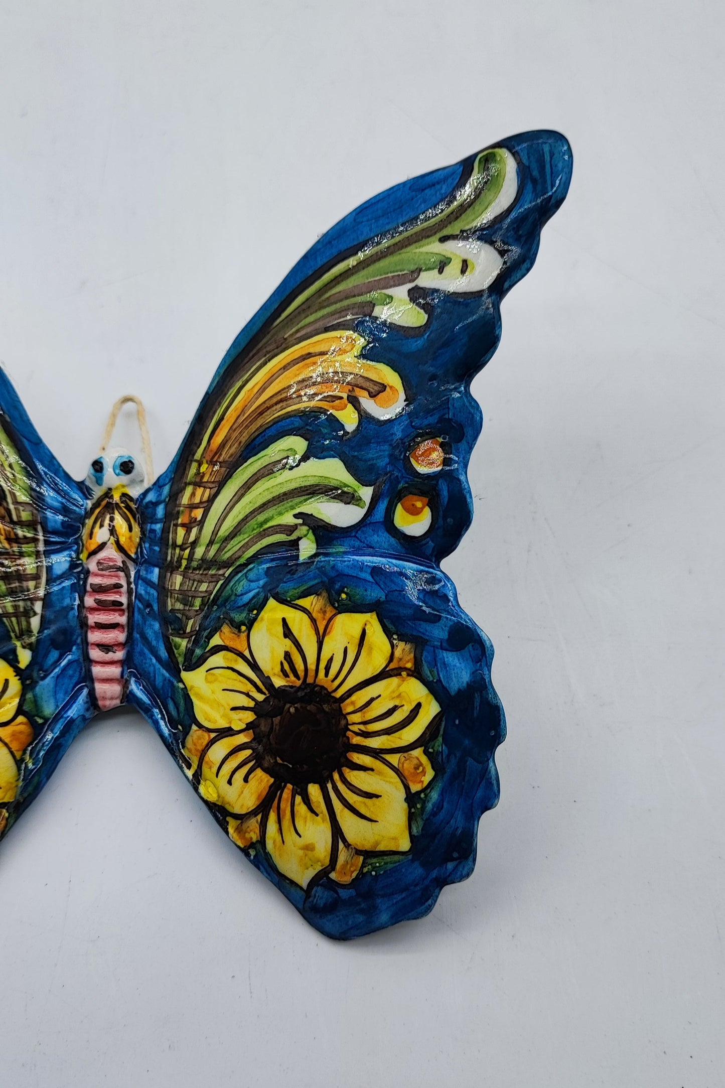 Handcrafted 15cm Caltagirone Butterfly Ceramic Favor