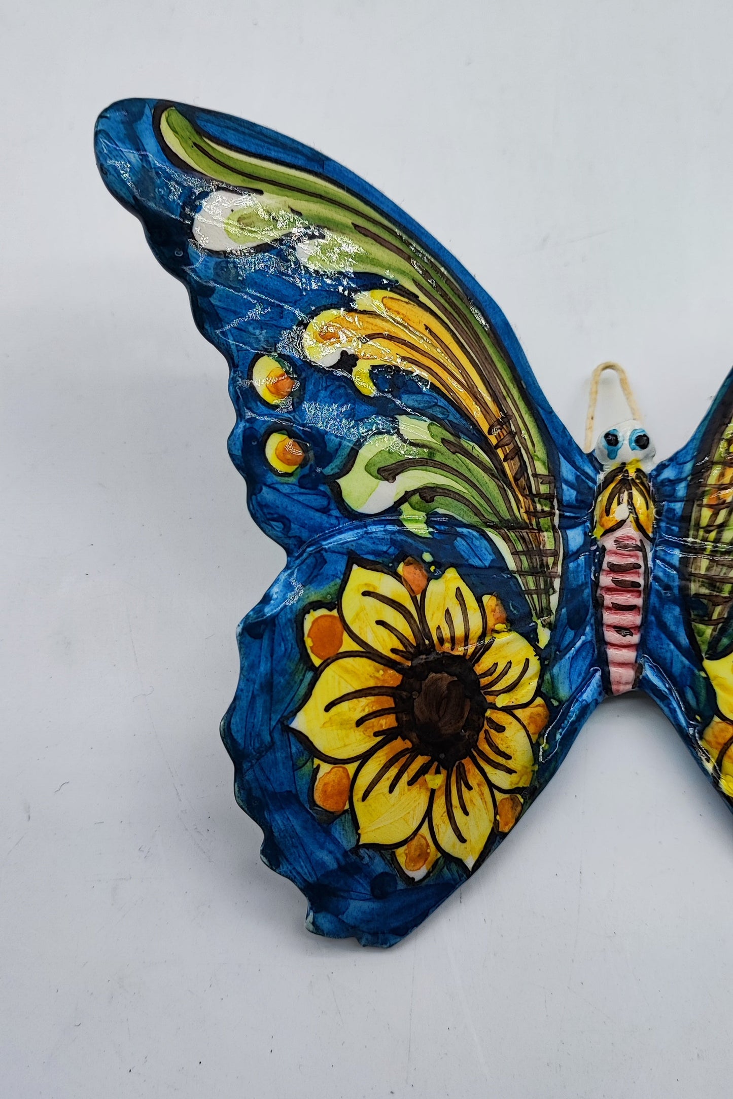 Handcrafted 15cm Caltagirone Butterfly Ceramic Favor
