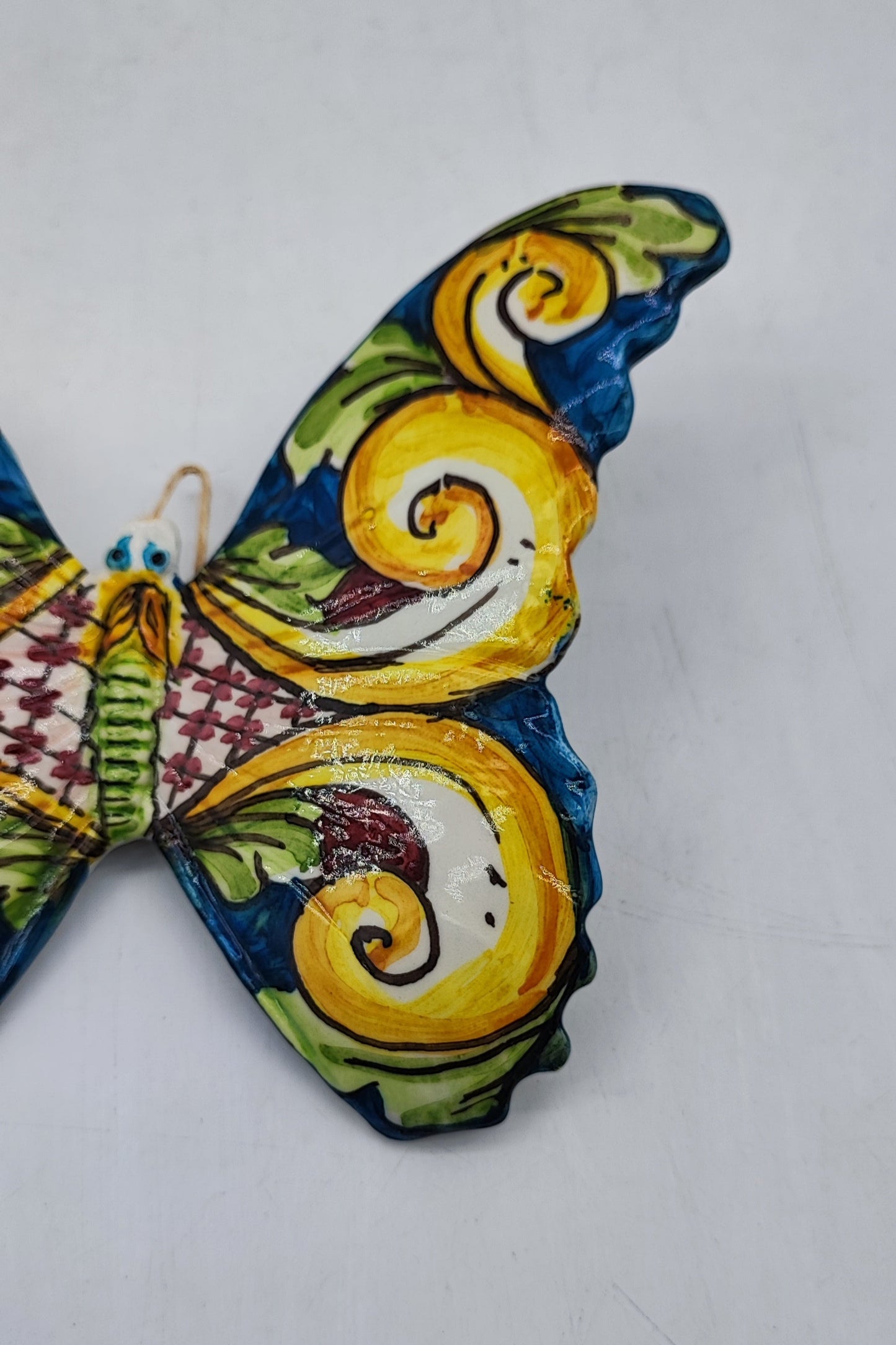 Handcrafted 15cm Caltagirone Butterfly Ceramic Favor