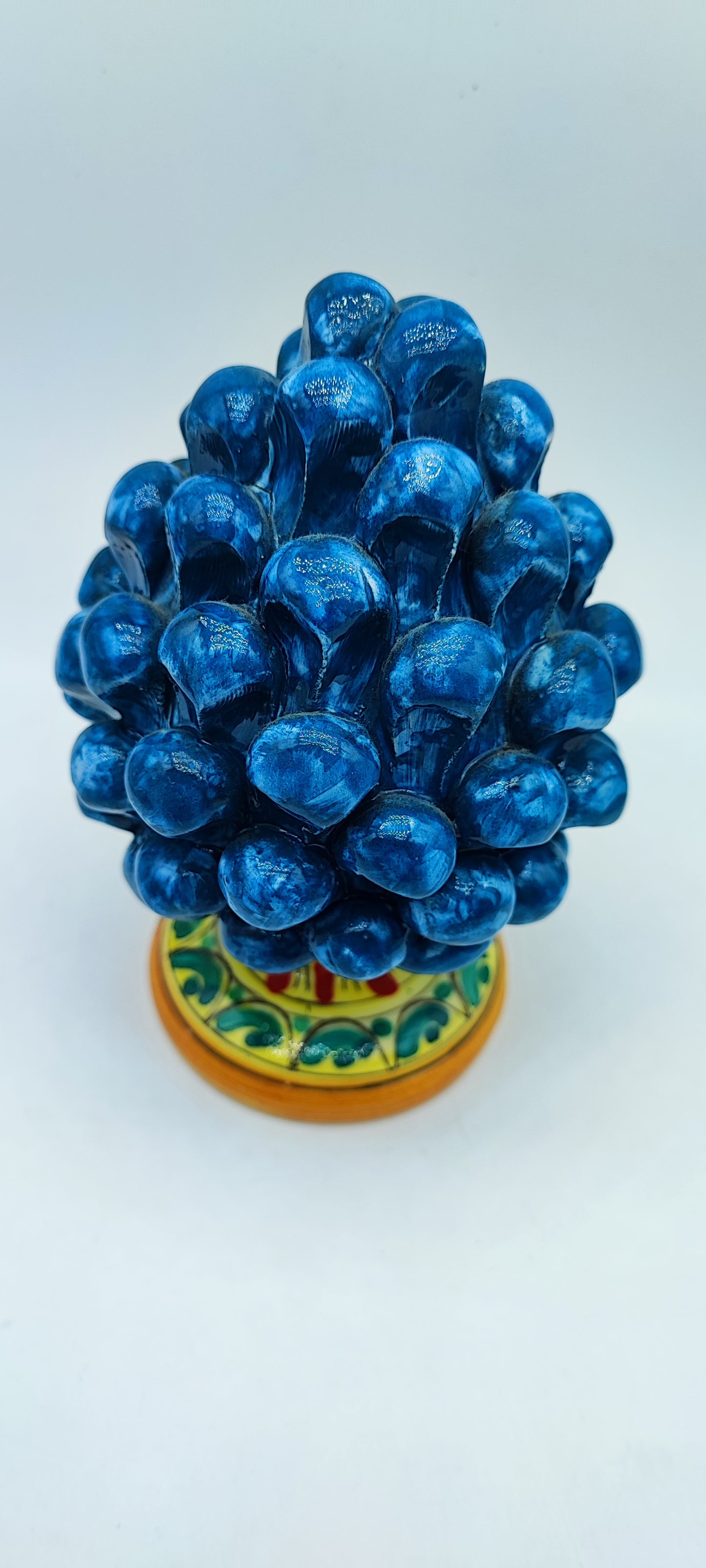 Handcrafted Ceramic Pine Cone - Timeless Art Piece for Rustic Home Decor Enthusiasts and Mediterranean Art Collectors