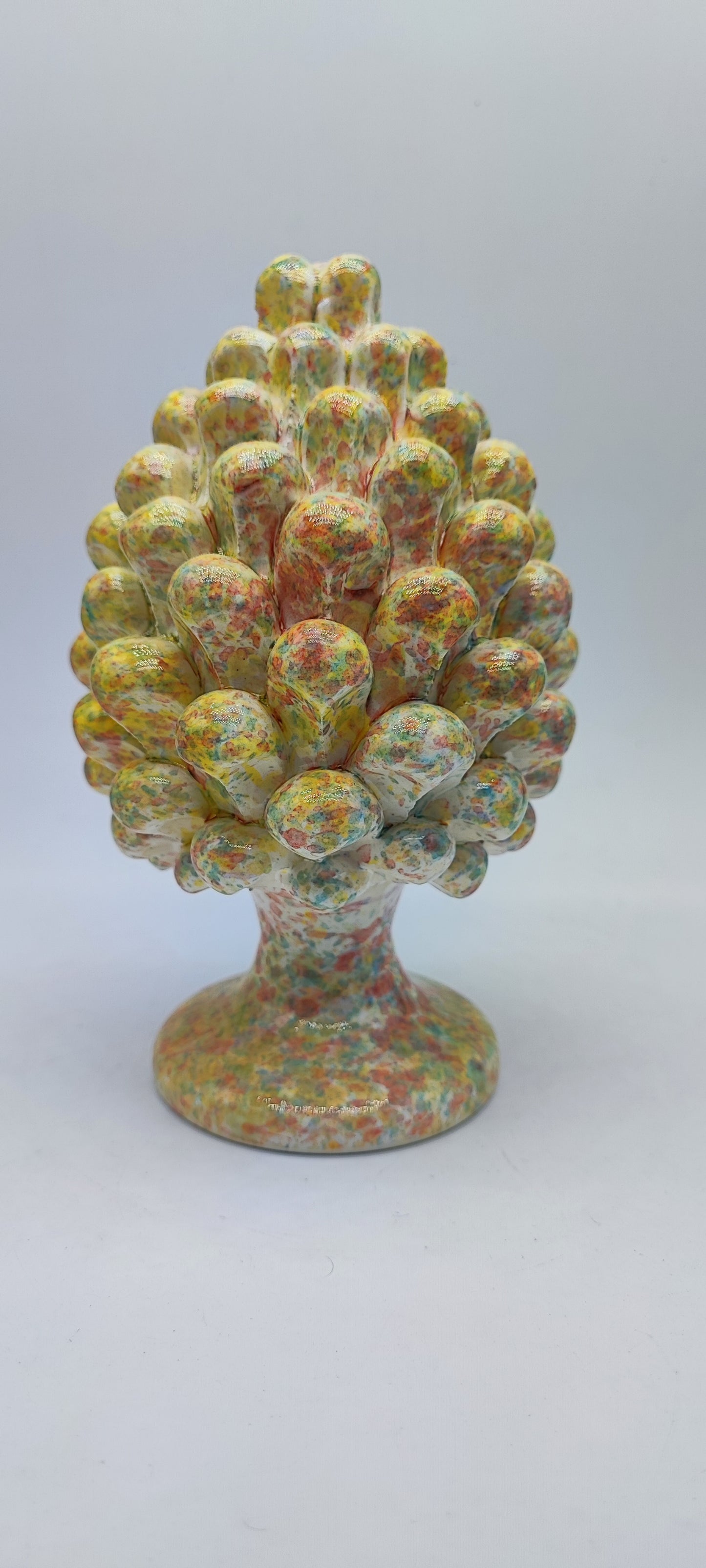 Handcrafted Ceramic Pine Cone - Timeless Art Piece for Rustic Home Decor Enthusiasts and Mediterranean Art Collectors
