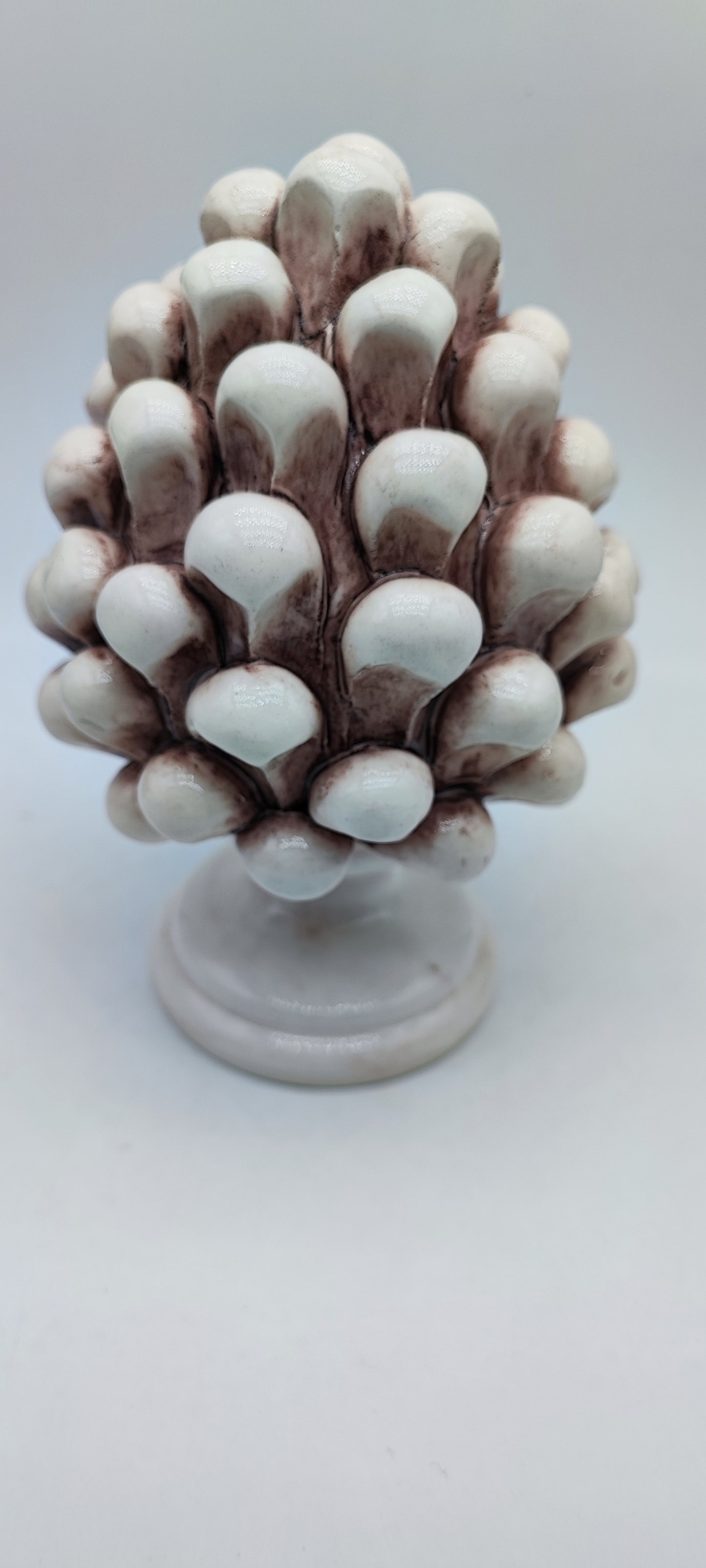 Handcrafted Ceramic Pine Cone - Timeless Art Piece for Rustic Home Decor Enthusiasts and Mediterranean Art Collectors