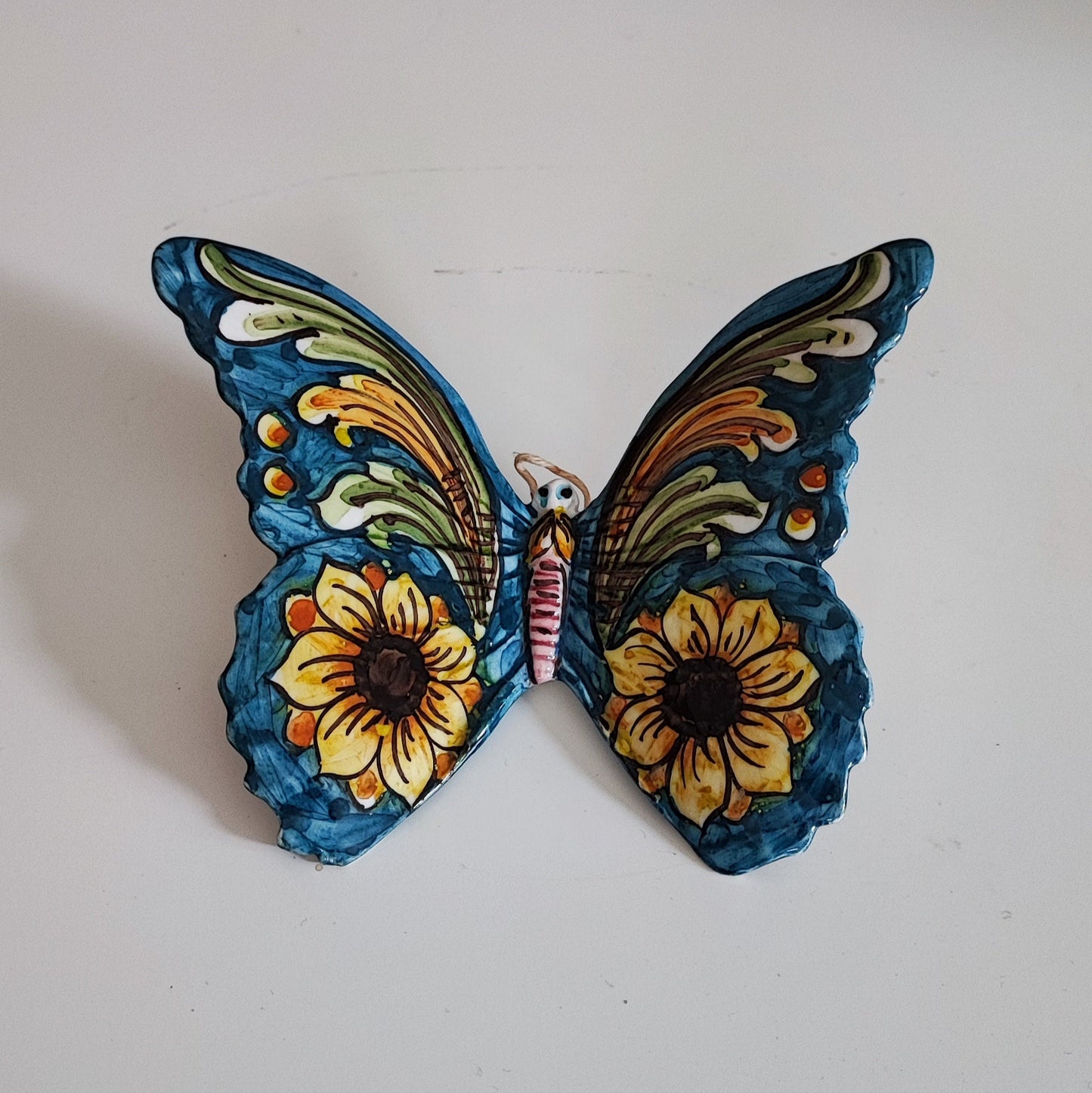 Handcrafted 15cm Caltagirone Butterfly Ceramic Favor