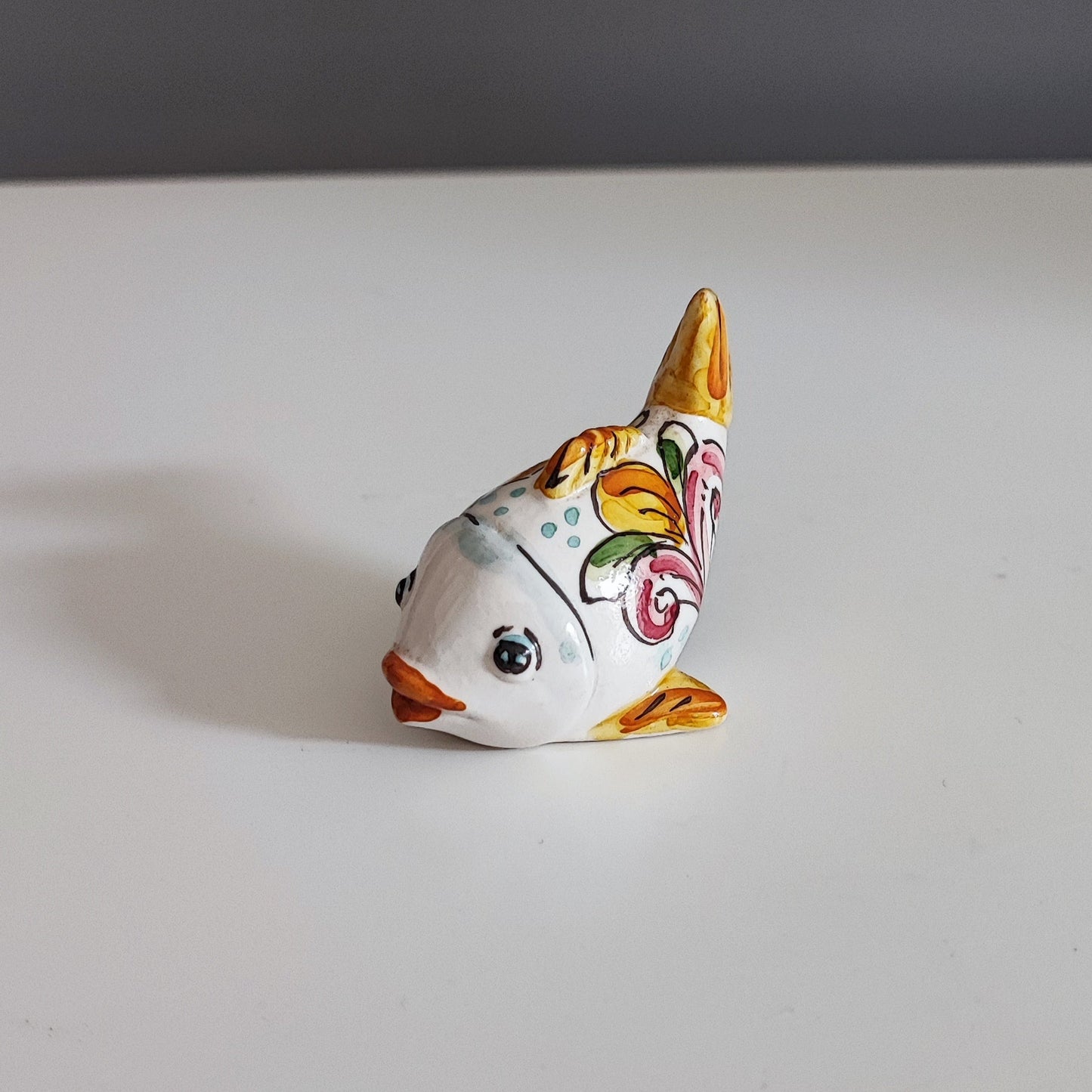 Handcrafted 7cm Caltagirone Ceramic Baby Fish Favor