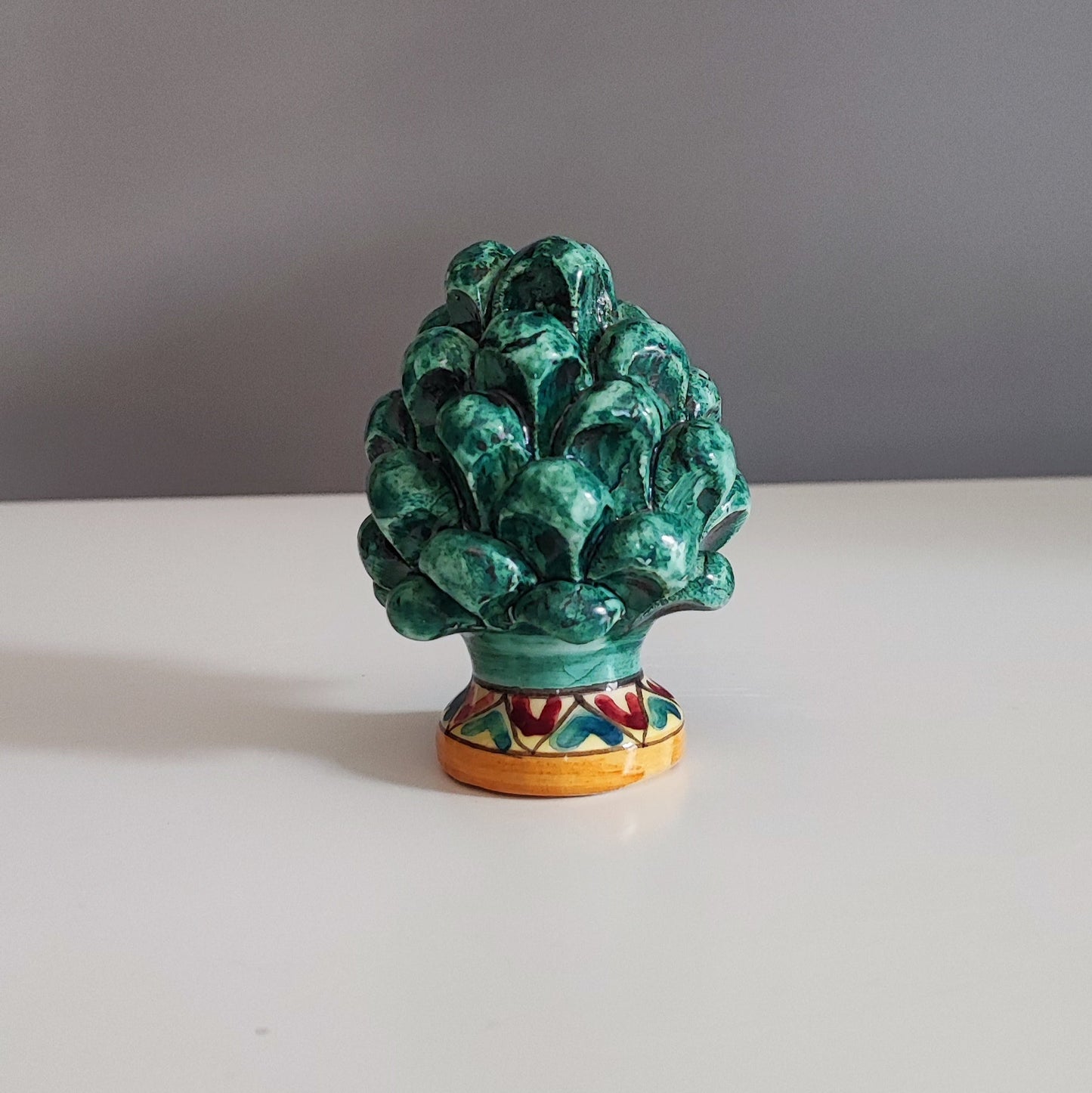 Handcrafted 6cm Caltagirone Pine Cone Ceramic Favor