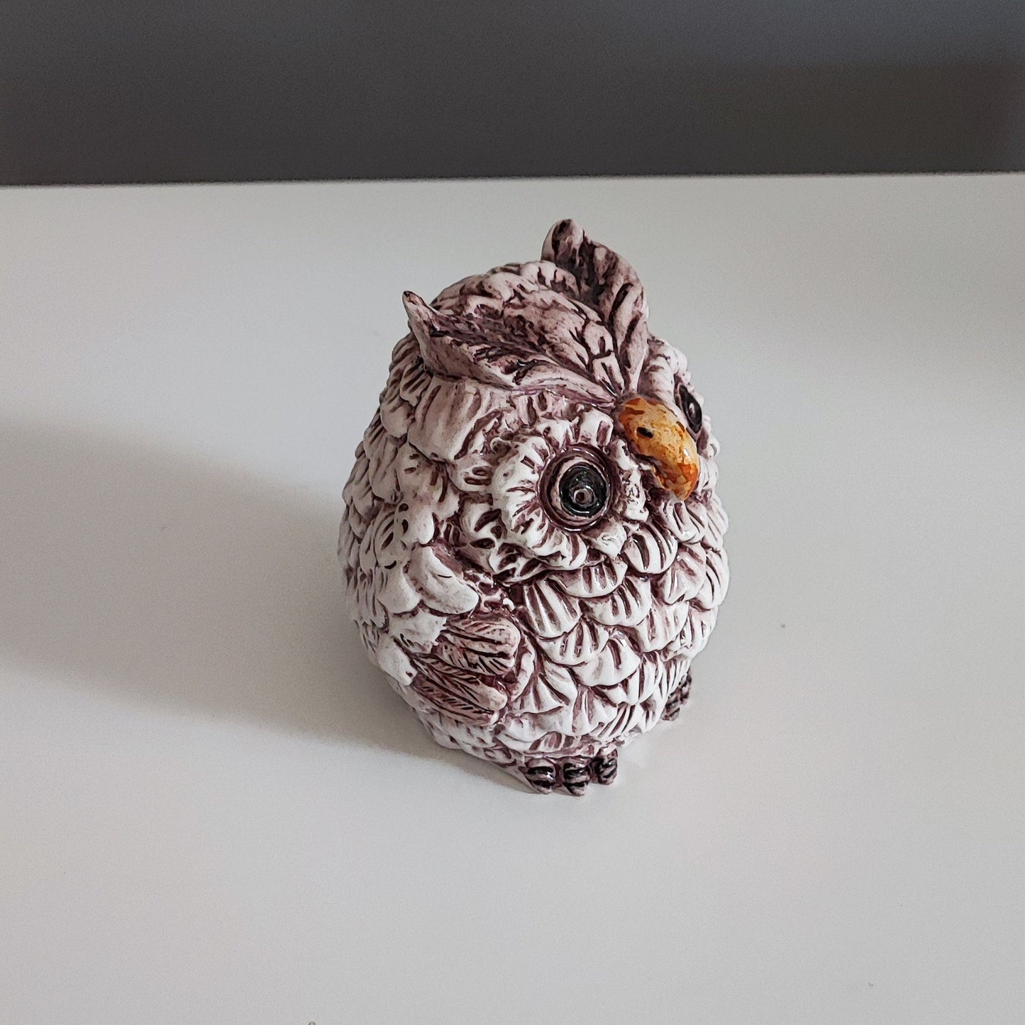 Handcrafted 12cm Caltagirone Owl Ceramic Favor