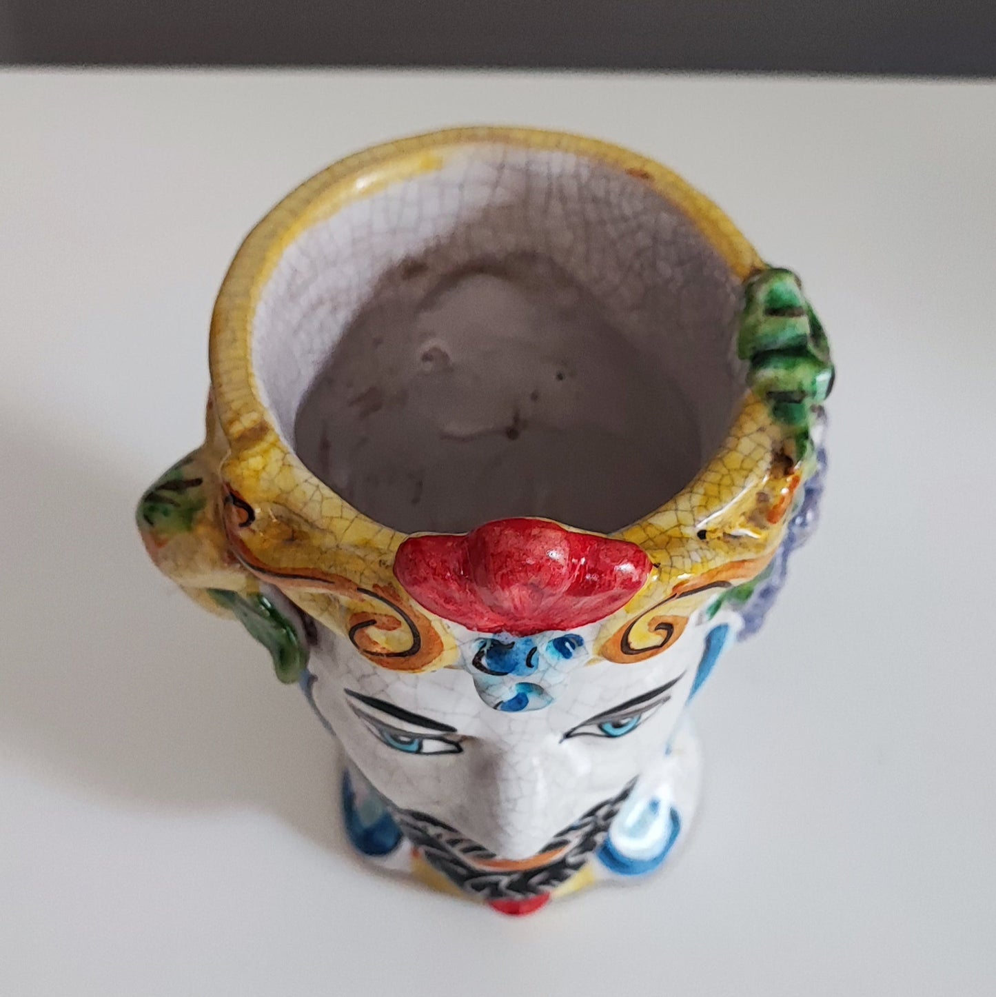 14 cm Moro Head with Crackled and Aged Effect