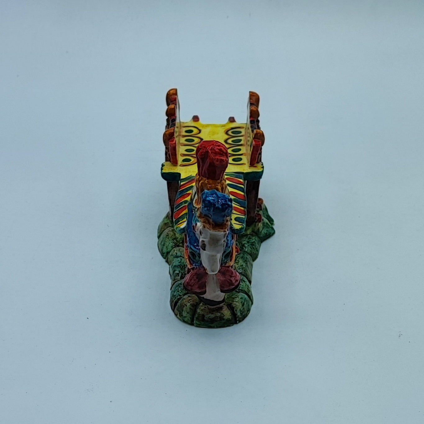 Handcrafted Ceramica di Caltagirone Cart and Horse Set