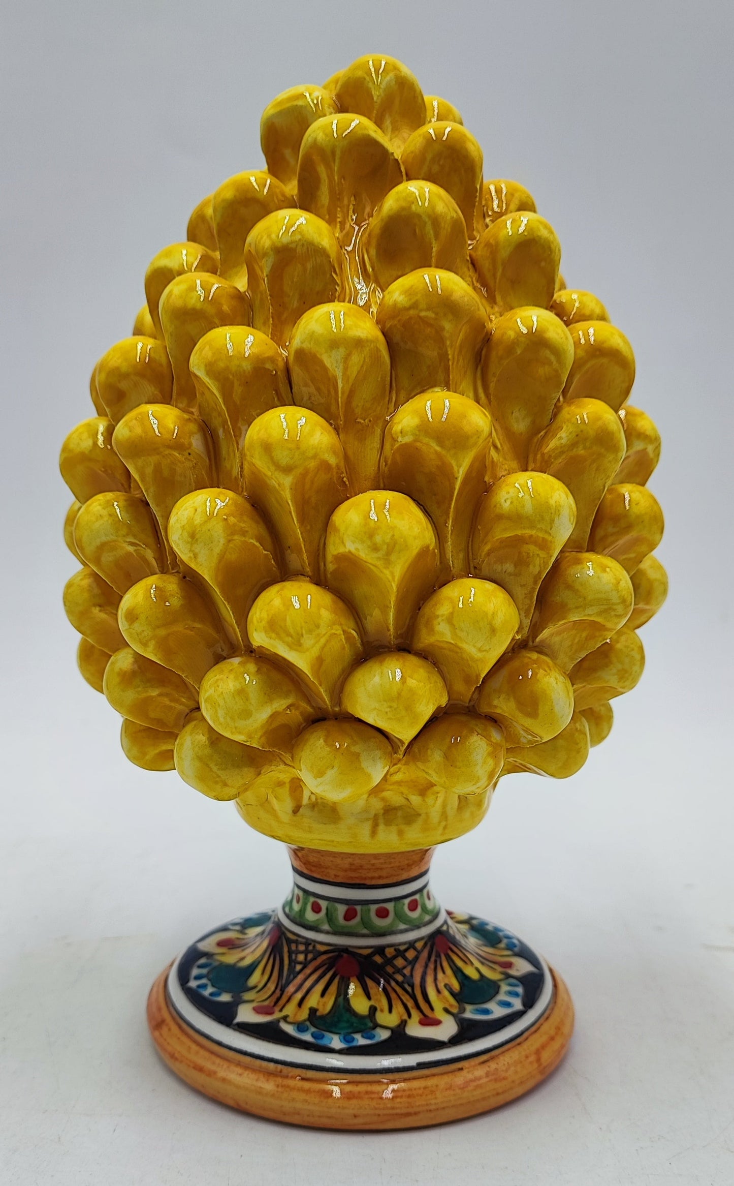 Handcrafted Ceramic Pine Cone - A Stunning Art Piece for Home Decor Enthusiasts and Italian Pottery Collectors
