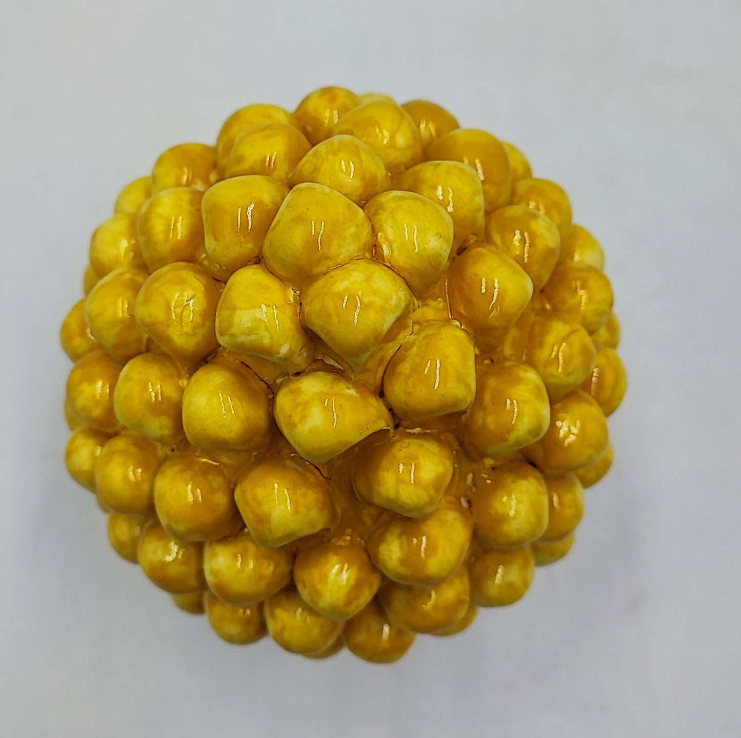 Handcrafted Ceramic Pine Cone - A Stunning Art Piece for Home Decor Enthusiasts and Italian Pottery Collectors