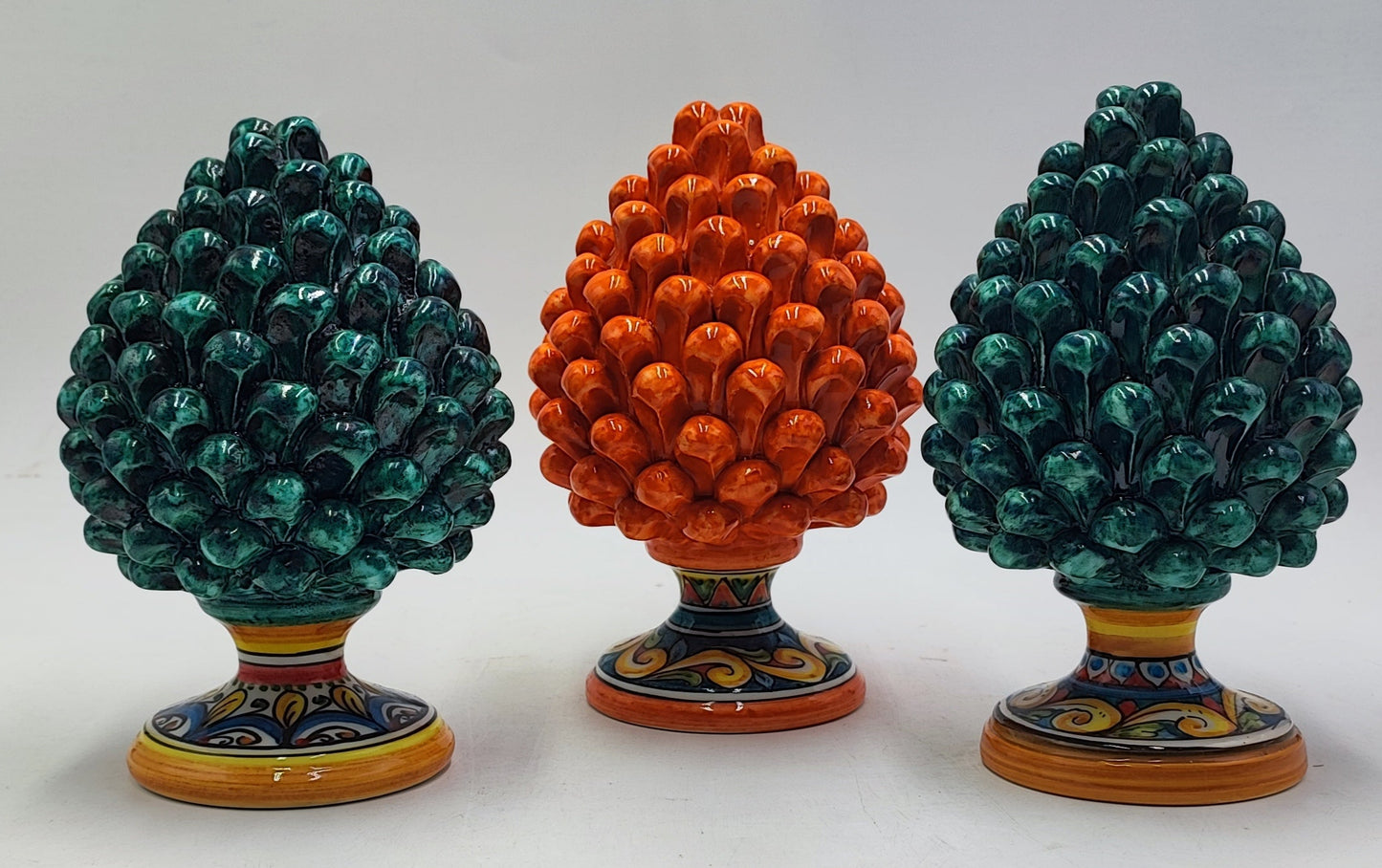 Handcrafted Ceramic Pine Cone - A Stunning Art Piece for Home Decor Enthusiasts and Italian Pottery Collectors