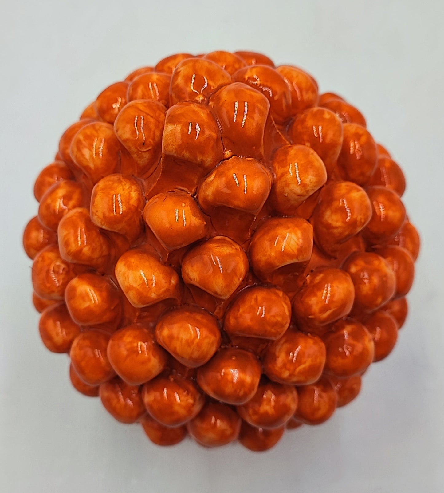 Handcrafted Ceramic Pine Cone - A Stunning Art Piece for Home Decor Enthusiasts and Italian Pottery Collectors
