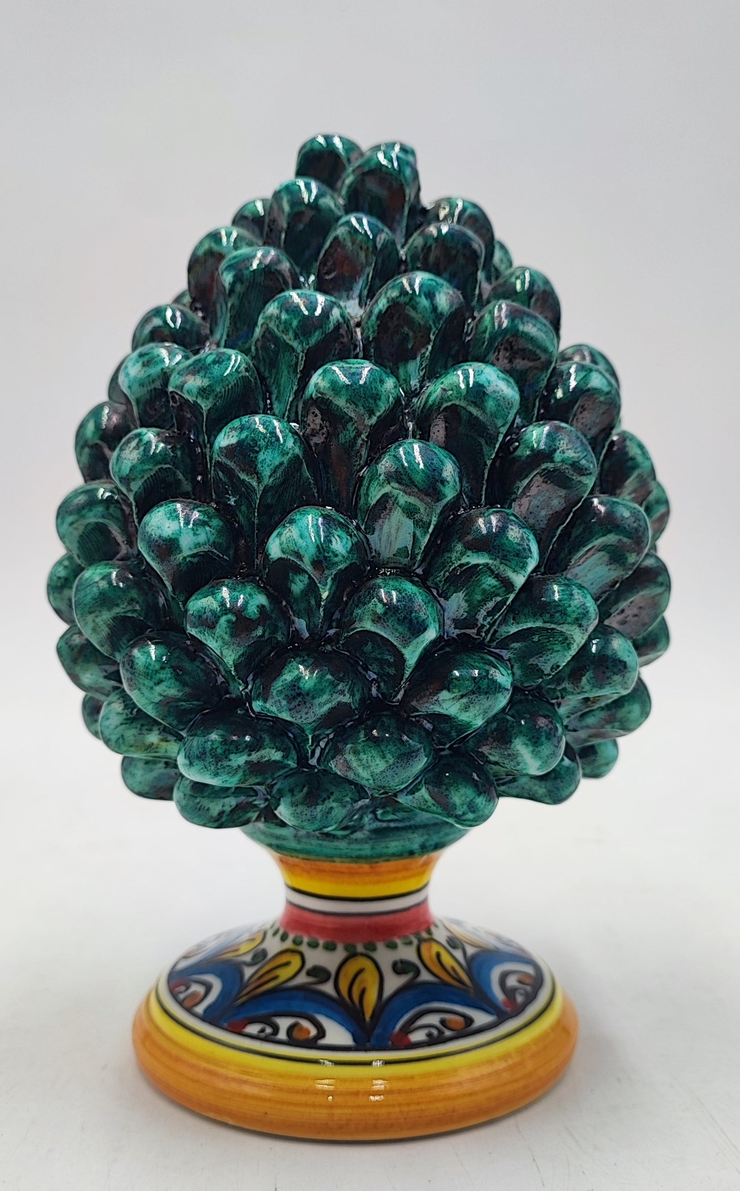 Handcrafted Ceramic Pine Cone - A Stunning Art Piece for Home Decor Enthusiasts and Italian Pottery Collectors
