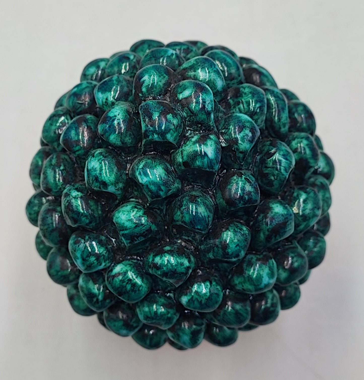 Handcrafted Ceramic Pine Cone - A Stunning Art Piece for Home Decor Enthusiasts and Italian Pottery Collectors