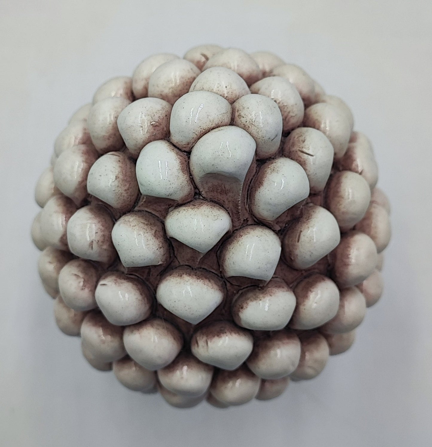 Handmade Sicilian Ceramic Pine Cone with Decorative Base – 20cm (7.87”)