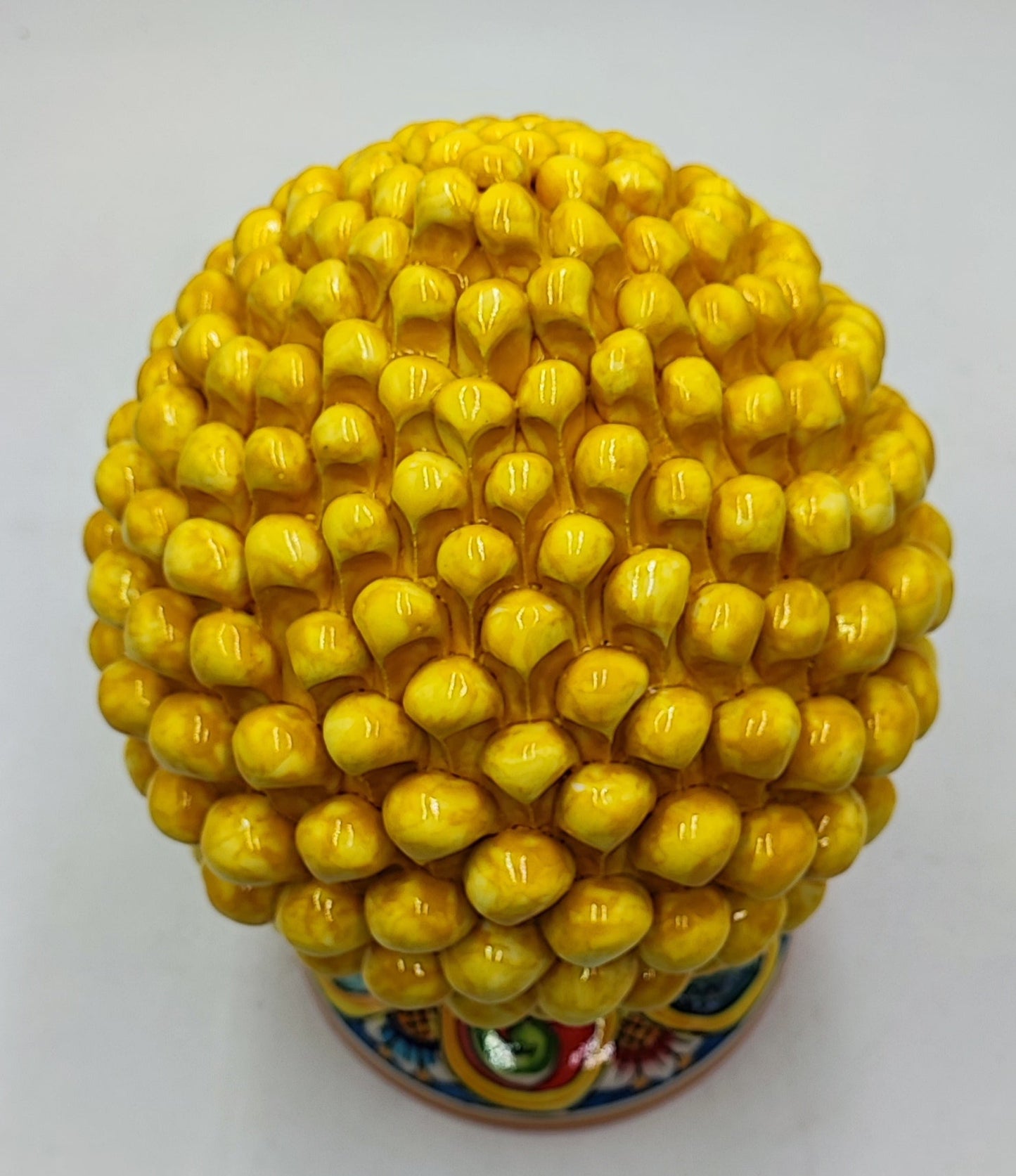 Handcrafted Ceramic Pine Cone - Stunning Art Piece for Home Decor Enthusiasts, and with decorative base 30/31 cm approx