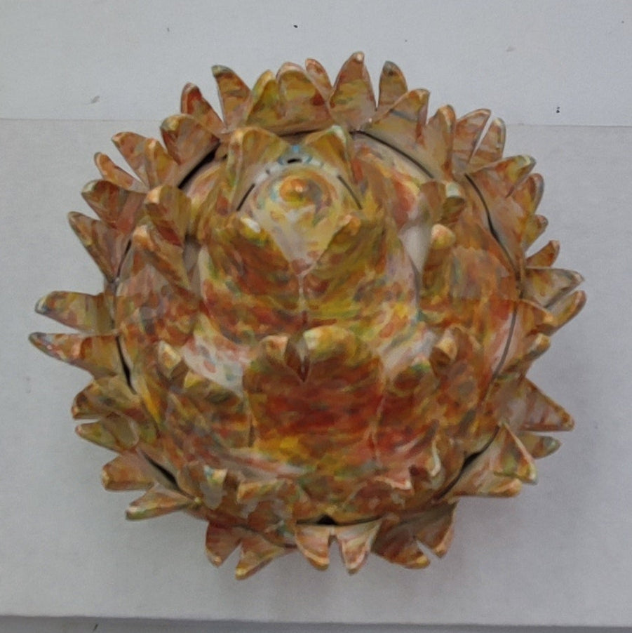 Handcrafted Caltagirone Ceramic Artichoke – 15/16 cm (5.9"–6.3") of Sicilian Elegance