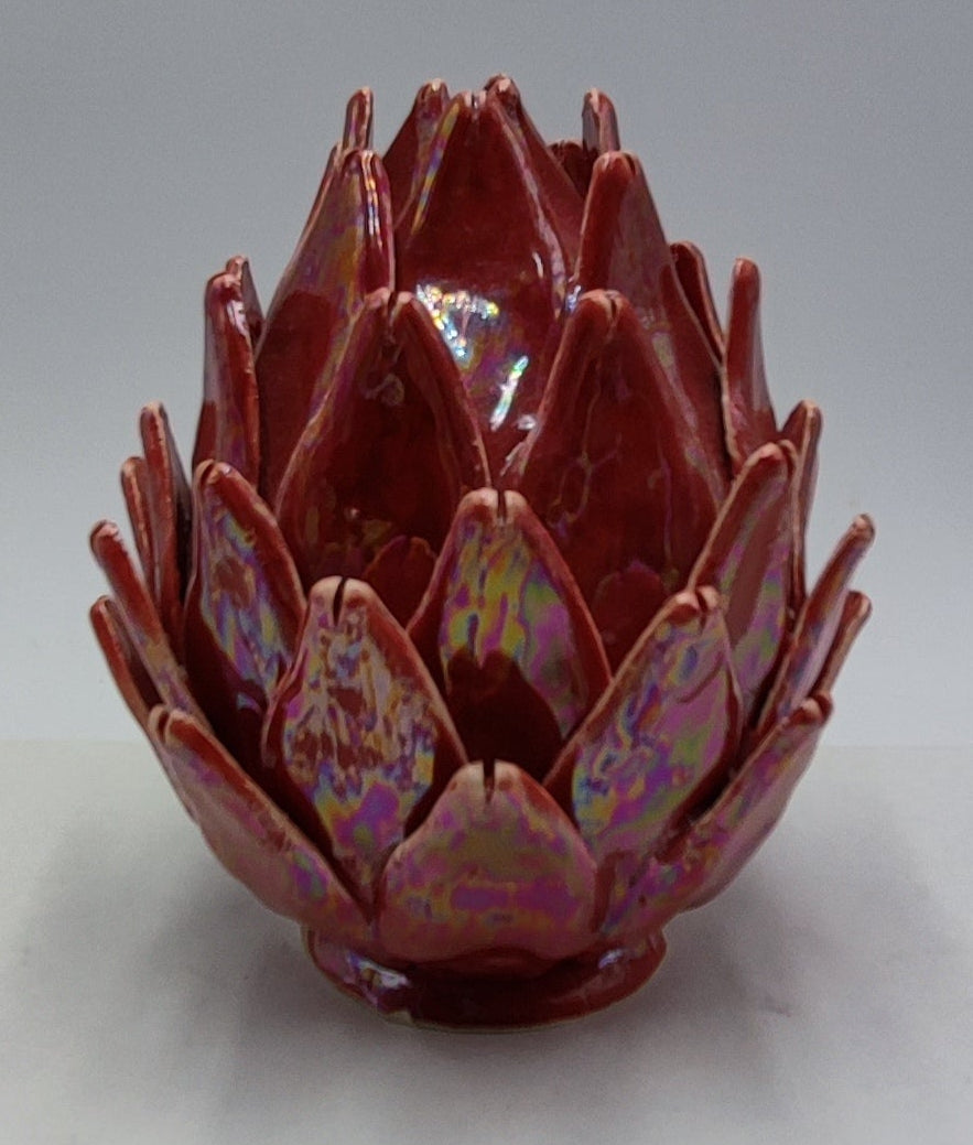 Handcrafted Caltagirone Ceramic Artichoke – 15/16 cm (5.9"–6.3") of Sicilian Elegance