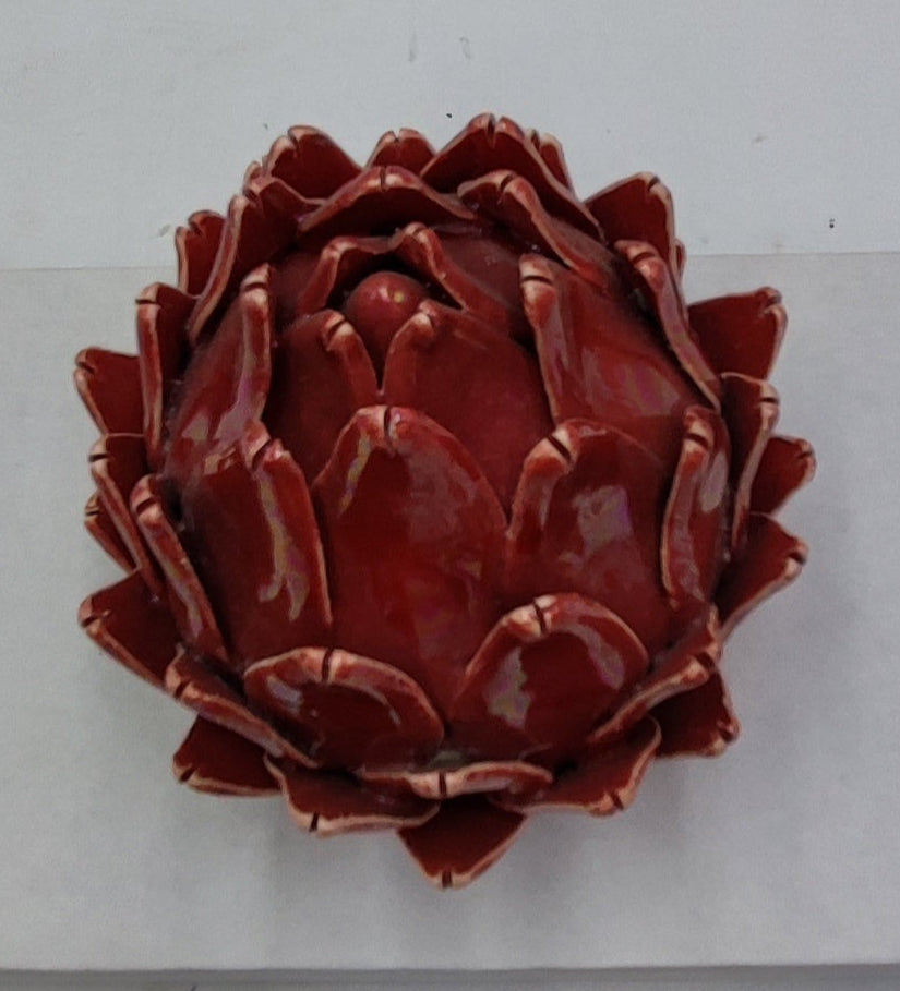 Handcrafted Caltagirone Ceramic Artichoke – 15/16 cm (5.9"–6.3") of Sicilian Elegance