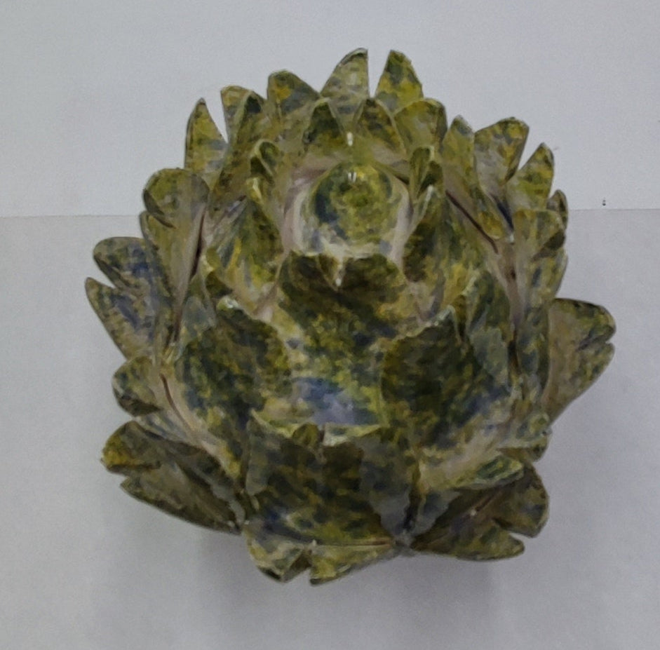 Handcrafted Caltagirone Ceramic Artichoke – 15/16 cm (5.9"–6.3") of Sicilian Elegance