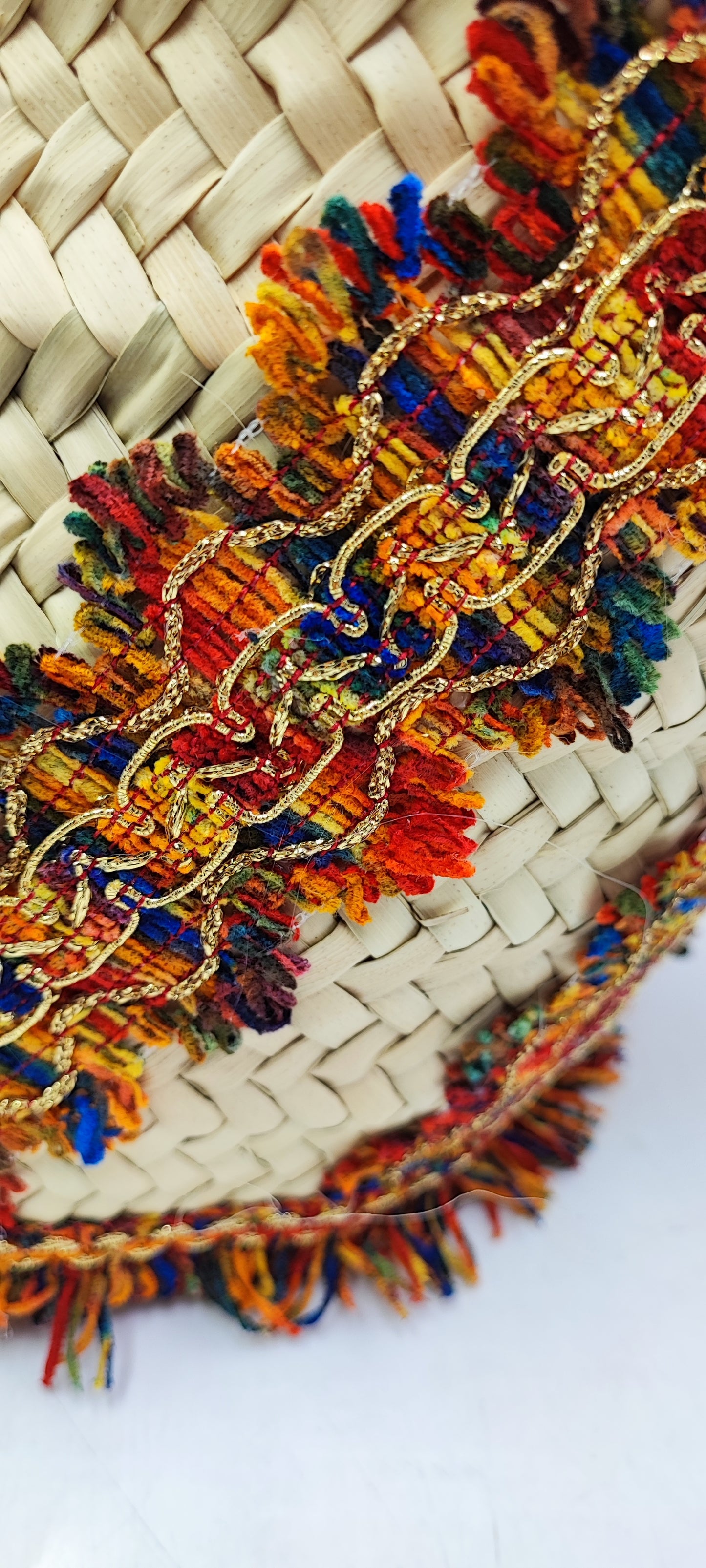 Italian Handmade Straw Tote Bag – Mediterranean Boho Chic | 47x27 cm (18.5x10.6 in)