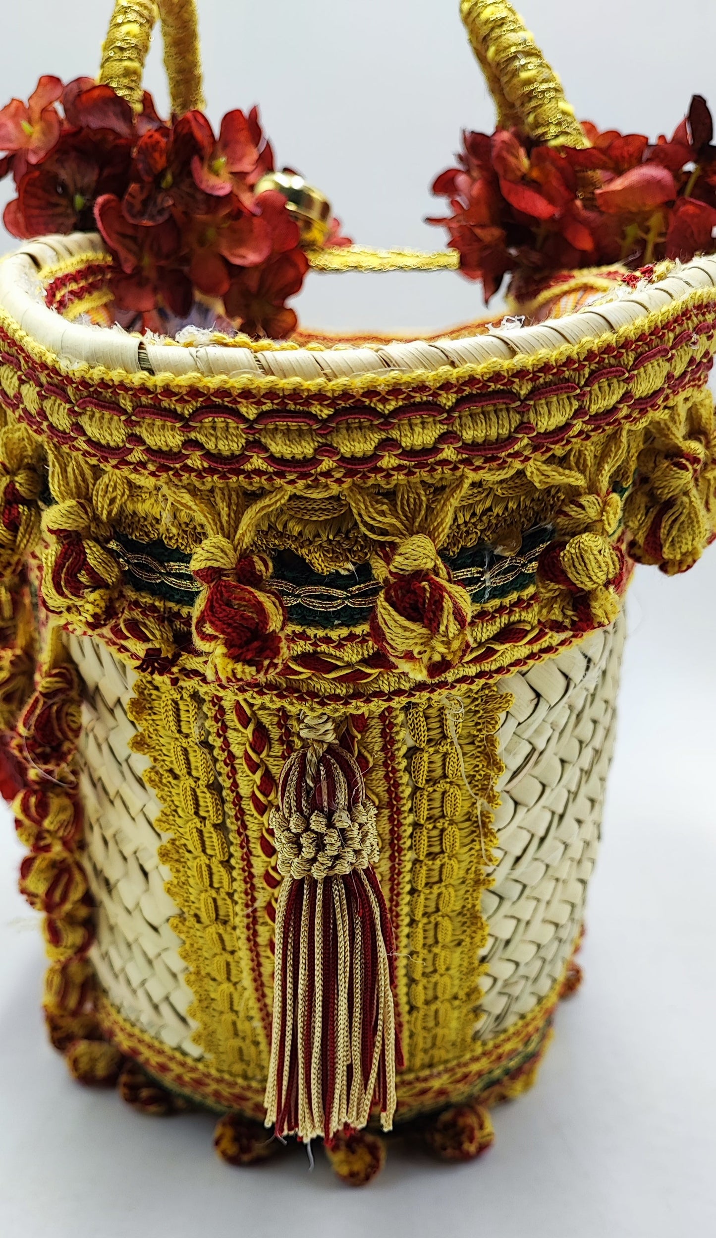 Handcrafted Sicilian Coffa Tote Bag – 45 cm (17.7") Wide x 28 cm (11") High