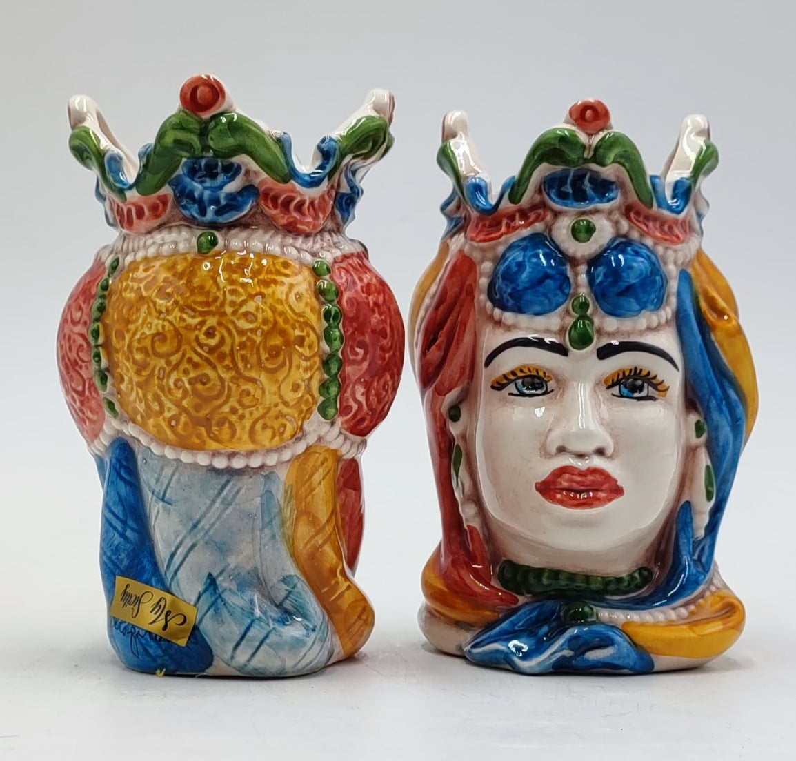 Handmade Sicilian Teste di Moro Ceramic Heads – 15cm (5.9”)