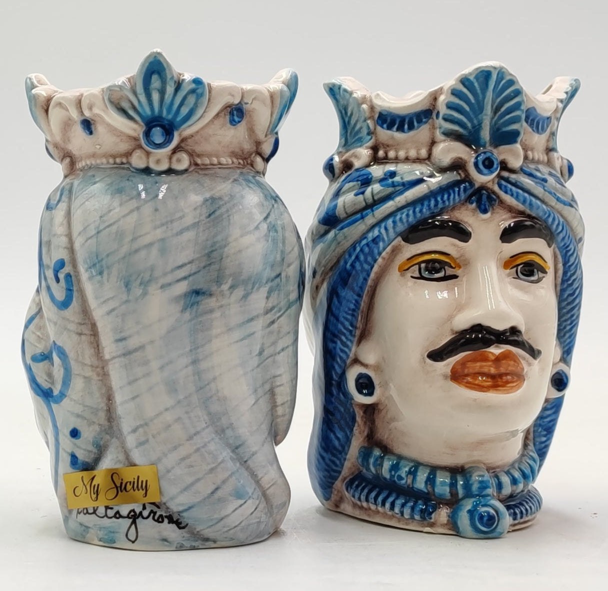 Teste di Moro 15cm Ceramic Delights of Ceramica di Caltagirone