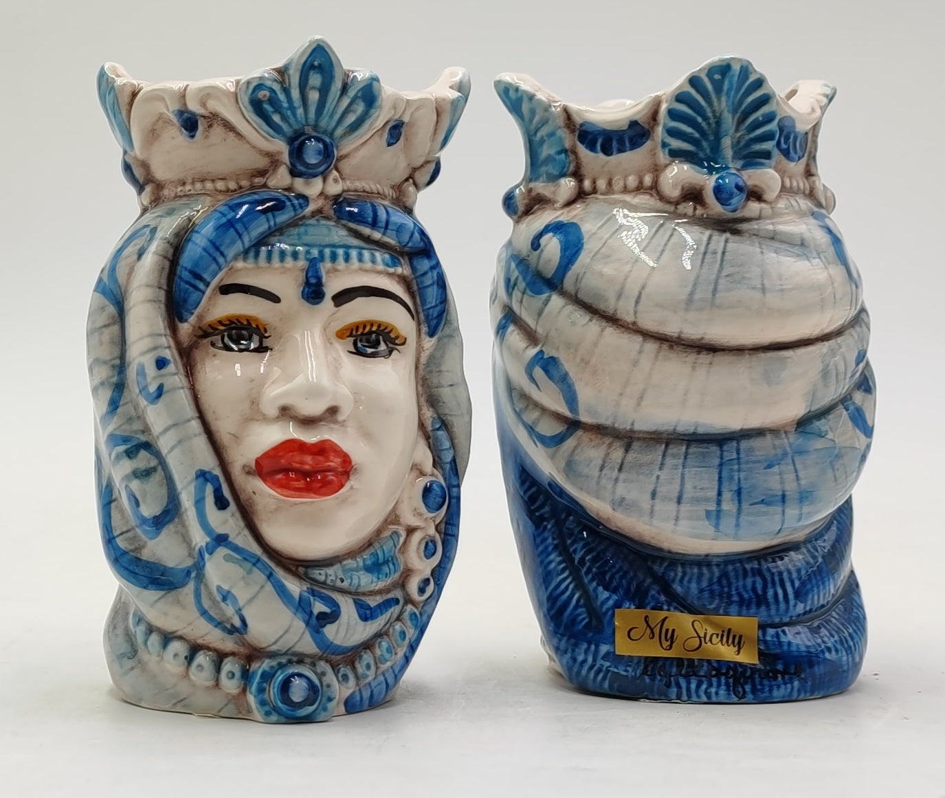 Teste di Moro 15cm Ceramic Delights of Ceramica di Caltagirone