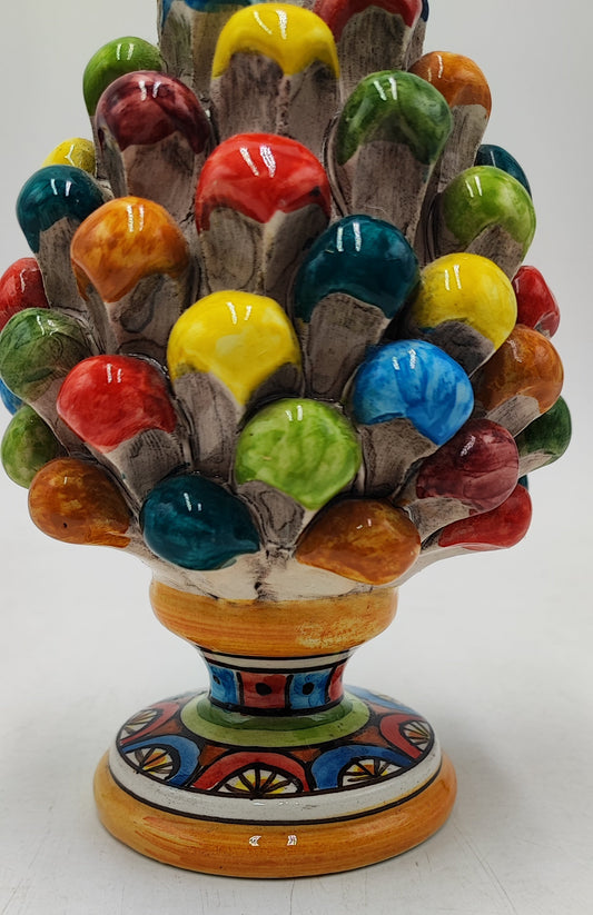 Ceramica di Caltagirone Pinecone 15cm (5.9") Handcrafted Sicilian Decorative Piece – Unique Ceramic Art