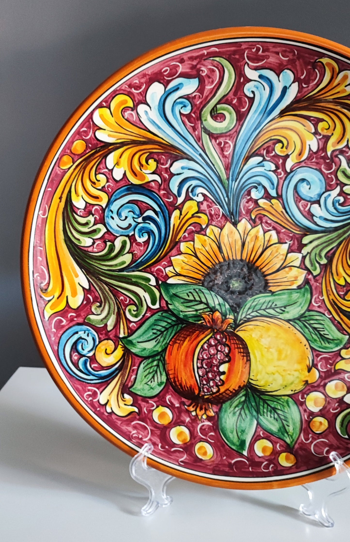 Baroque Ceramic Wall Plate