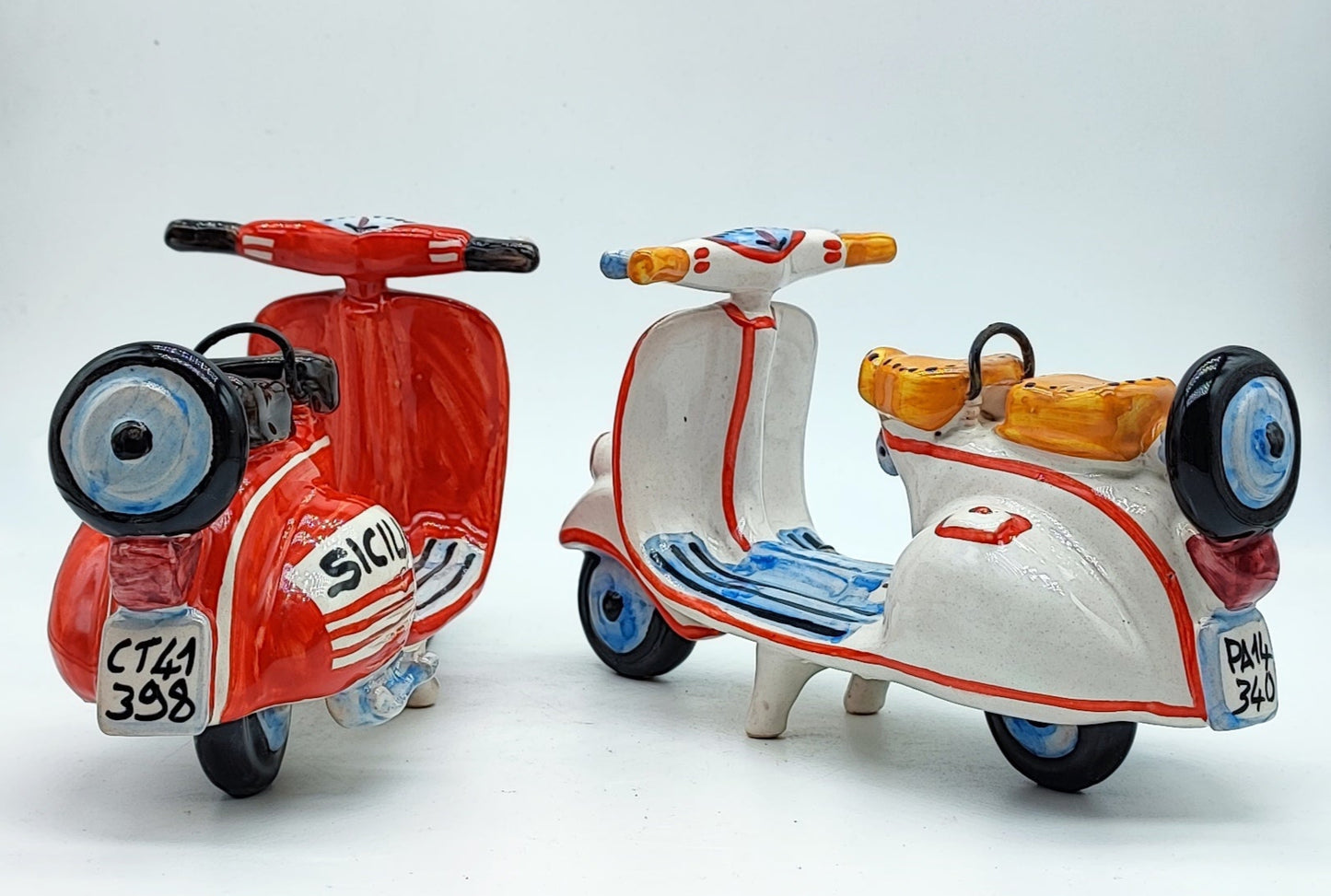 Red and white ceramics