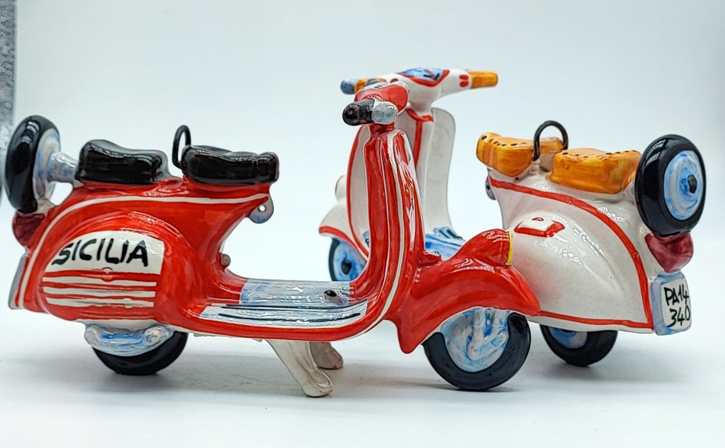 Red and white ceramics