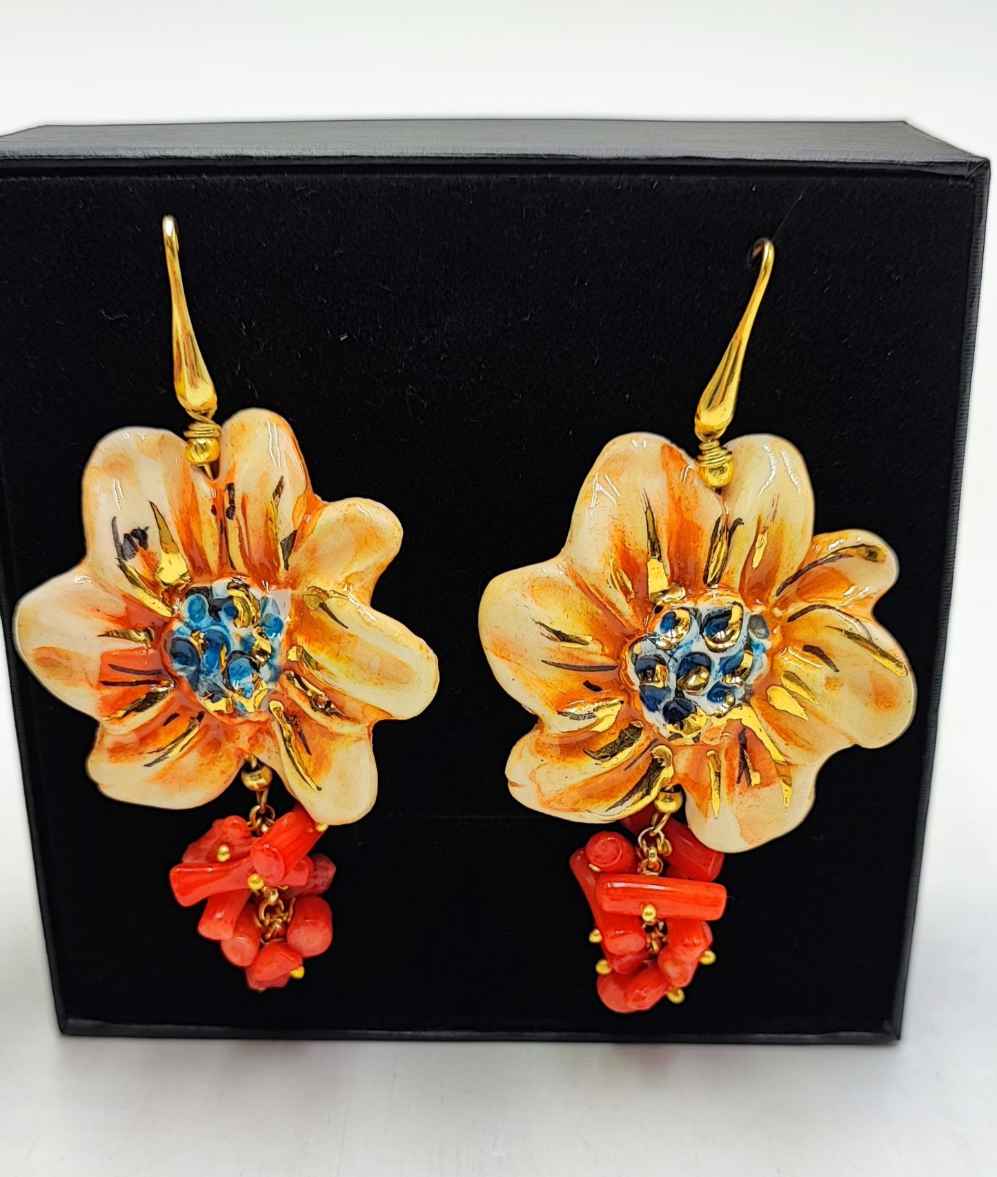 orange earrings