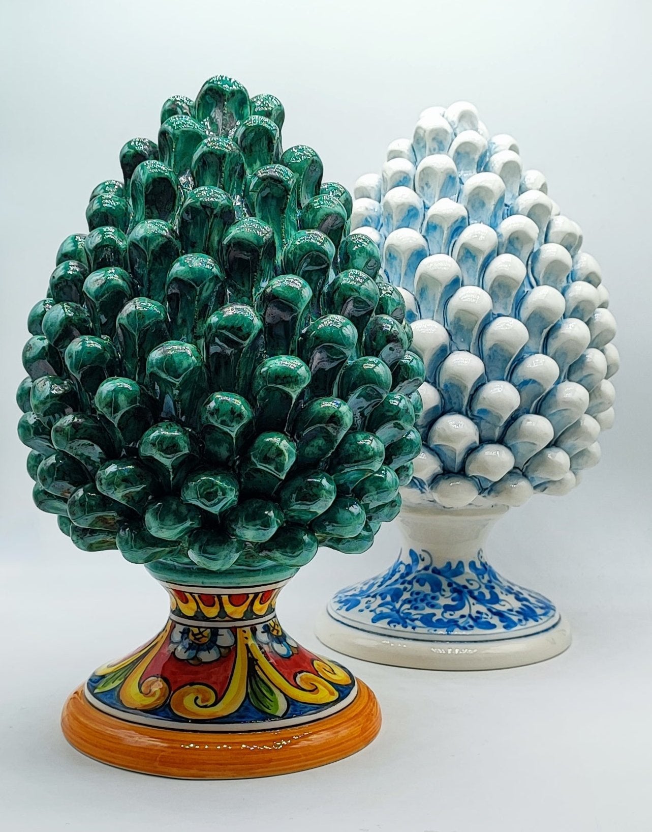 Ceramic pine cones