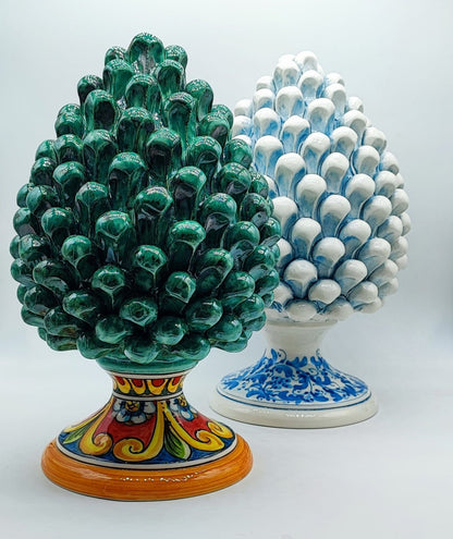 Ceramic pine cones