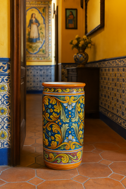 Portaombrelli siciliano della Ceramica di Caltagirone