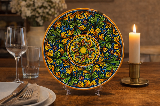 Caltagirone Ceramic handcrafted Plate