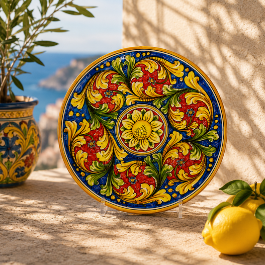 Baroque Sicilian Decorative Plate - 38cm